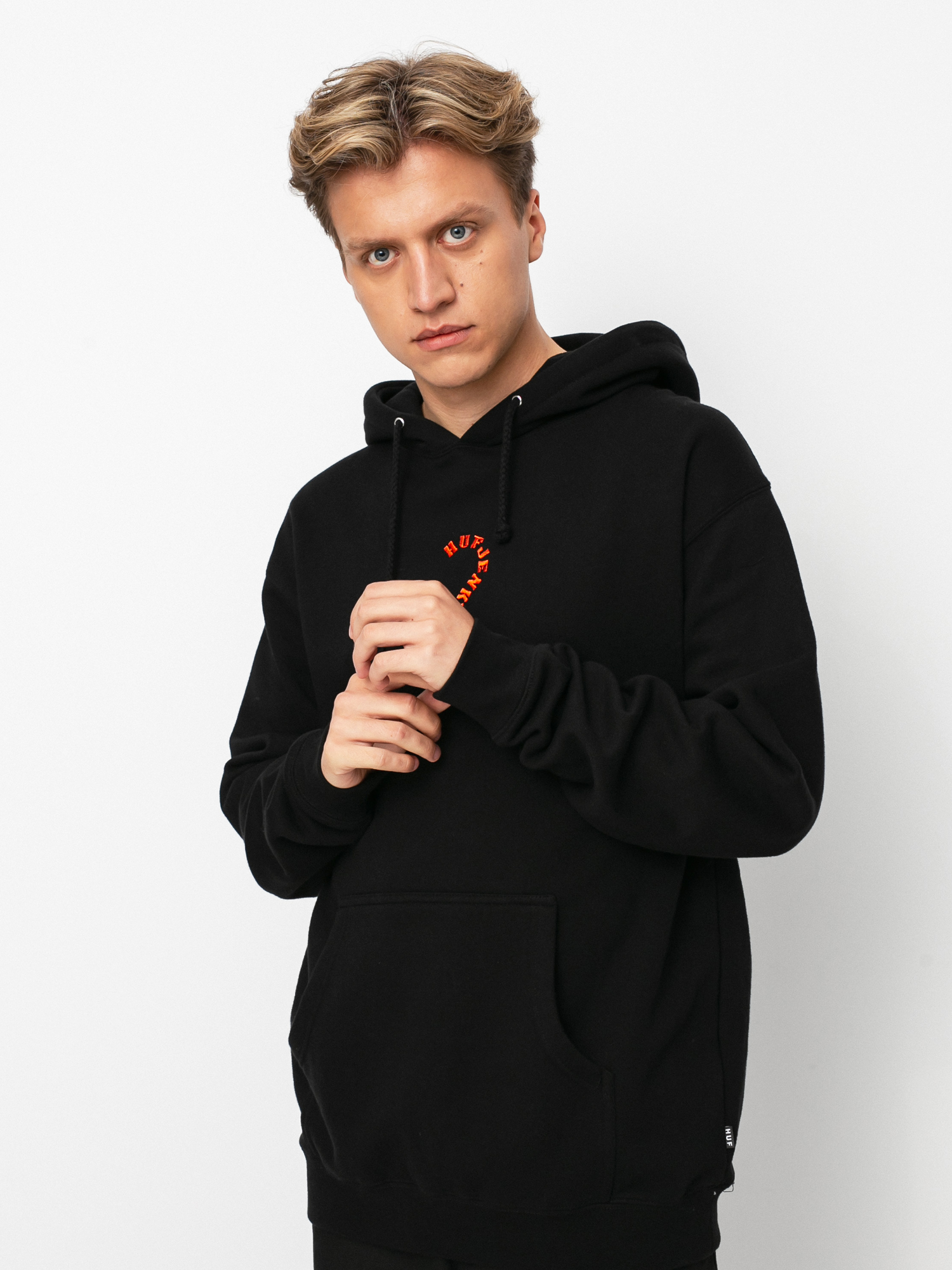 Mikina s kapucí HUF x JENKEM The Portal HD (black)