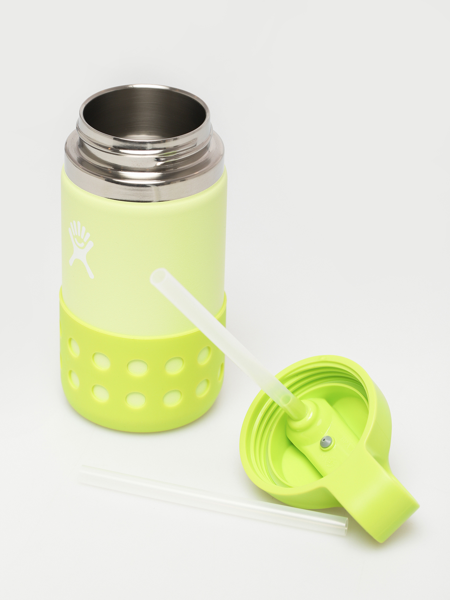 Láhev Hydro Flask Kids Wide Mouth Straw Lid 355ml JR (honeydew)