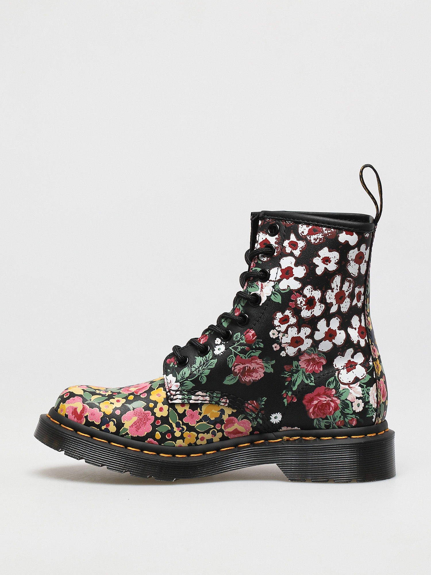Boty Dr. Martens 1460 Pascal Wmn (floral mash up white/black)