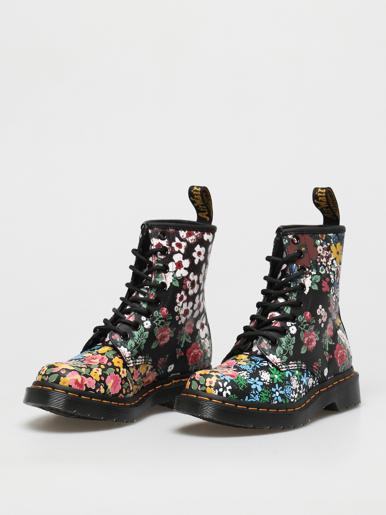 Boty Dr. Martens 1460 Pascal Wmn (floral mash up white/black)