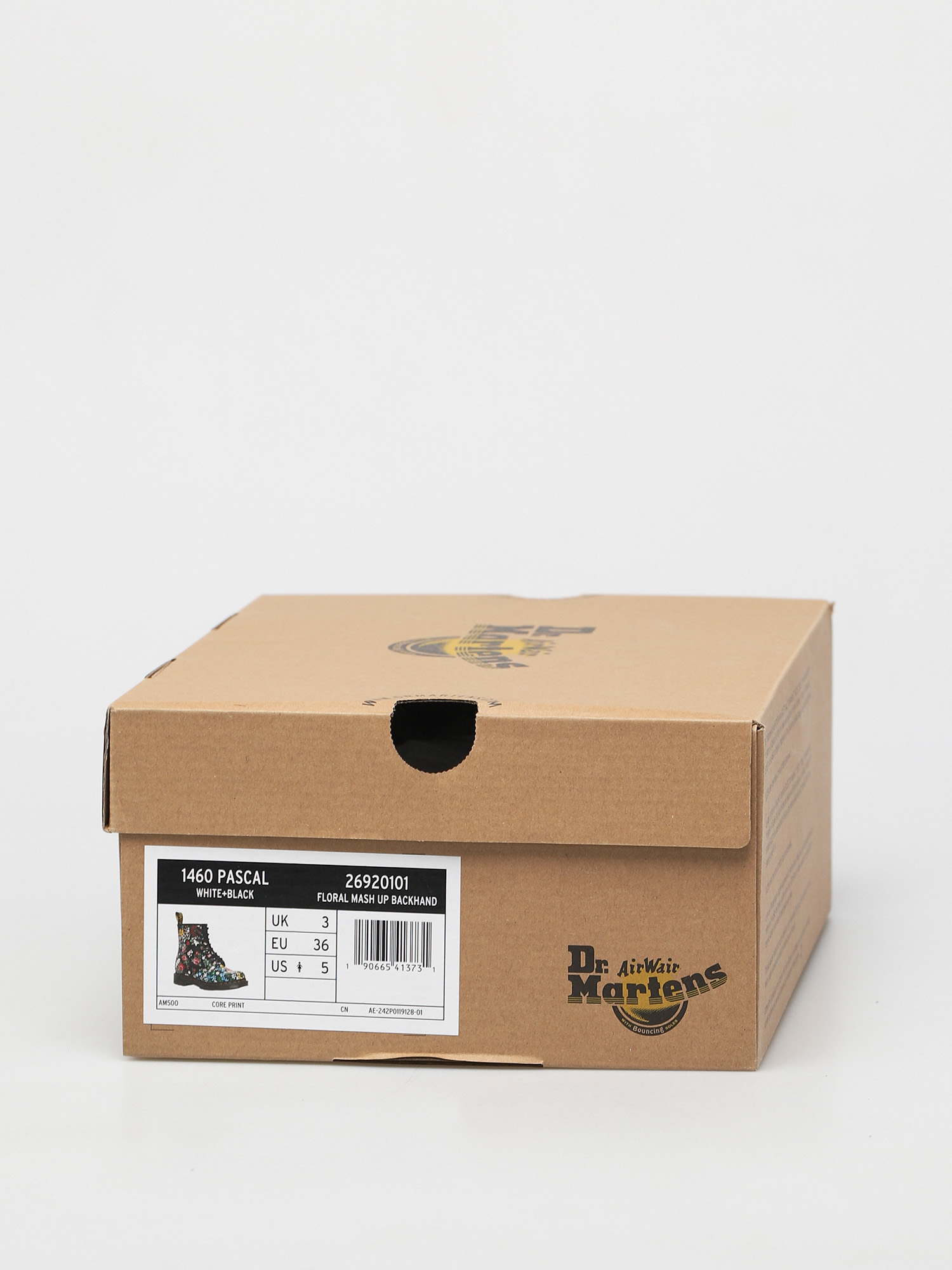 Boty Dr. Martens 1460 Pascal Wmn (floral mash up white/black)