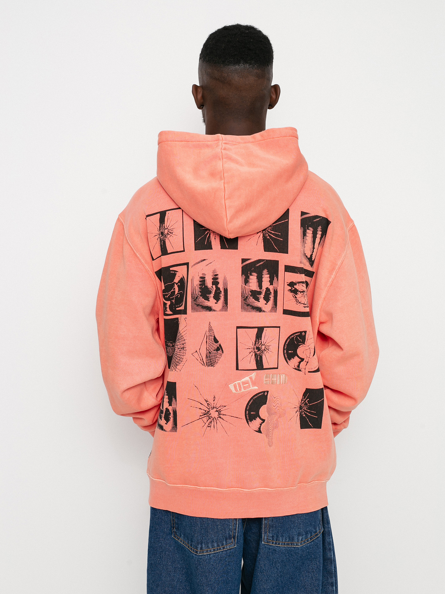 Mikina s kapucí Volcom Flowscillator HD (desert sand)