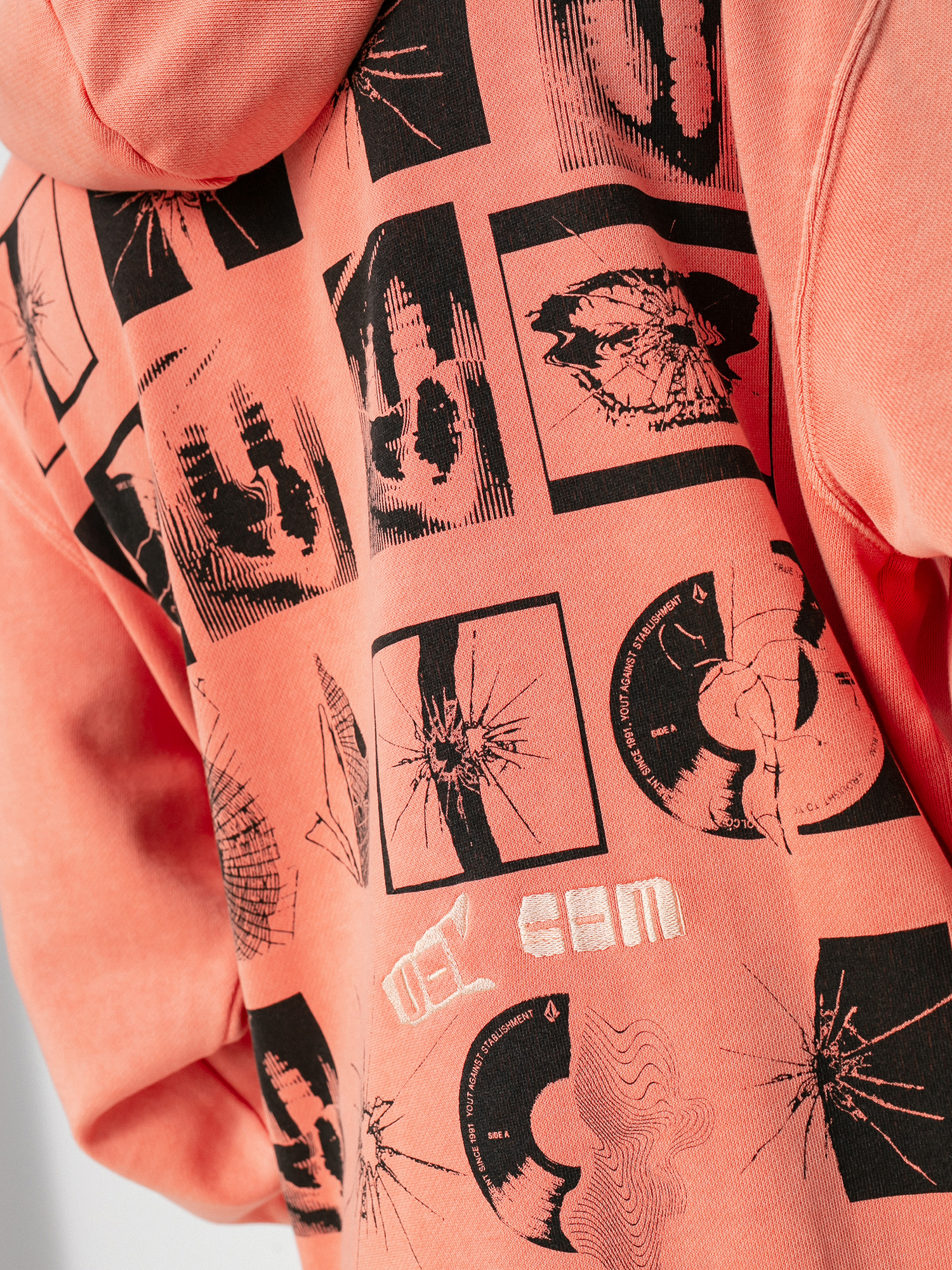 Mikina s kapucí Volcom Flowscillator HD (desert sand)