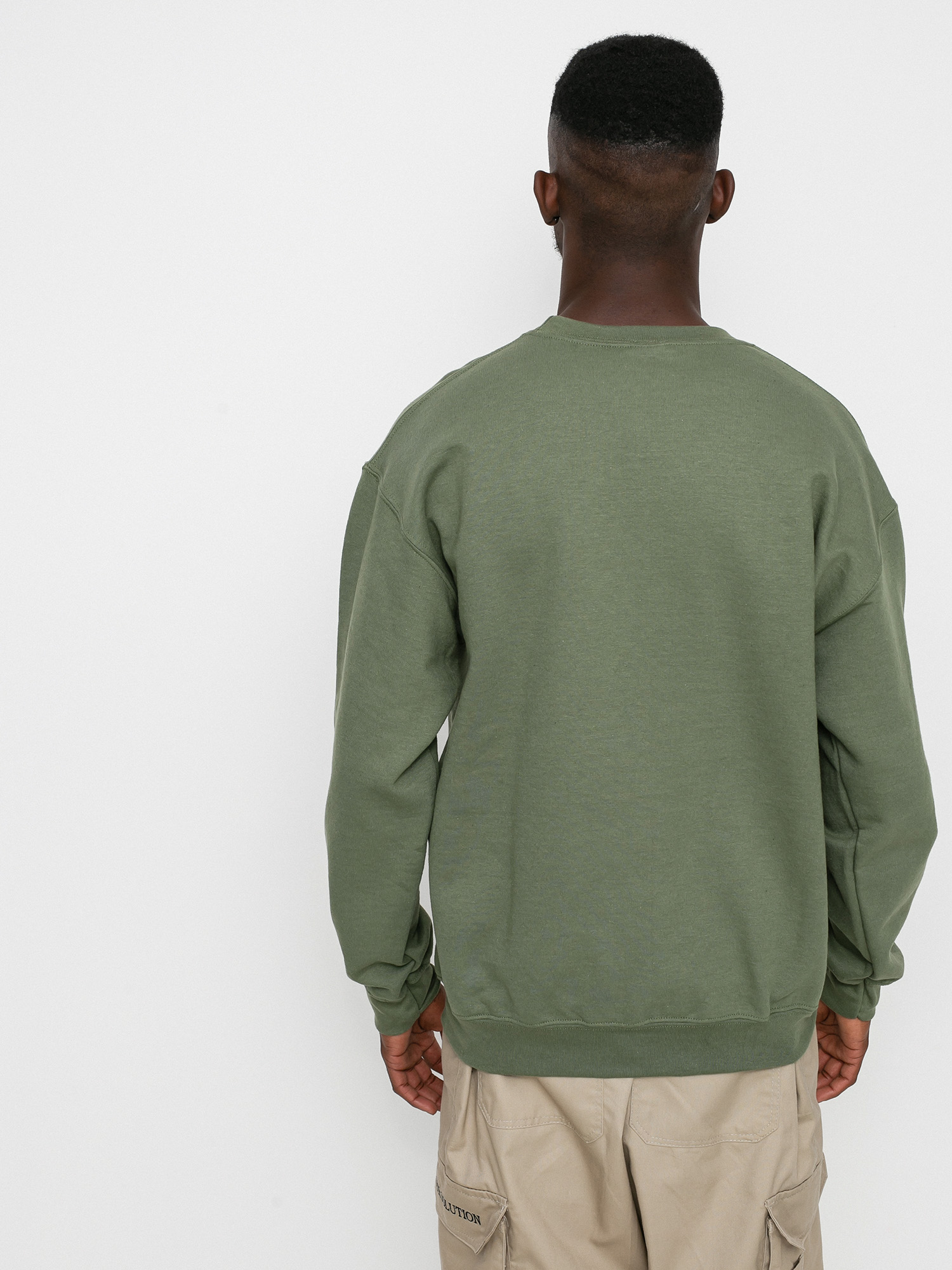 Mikina Frog Skateboards Happy Frog (olive green)