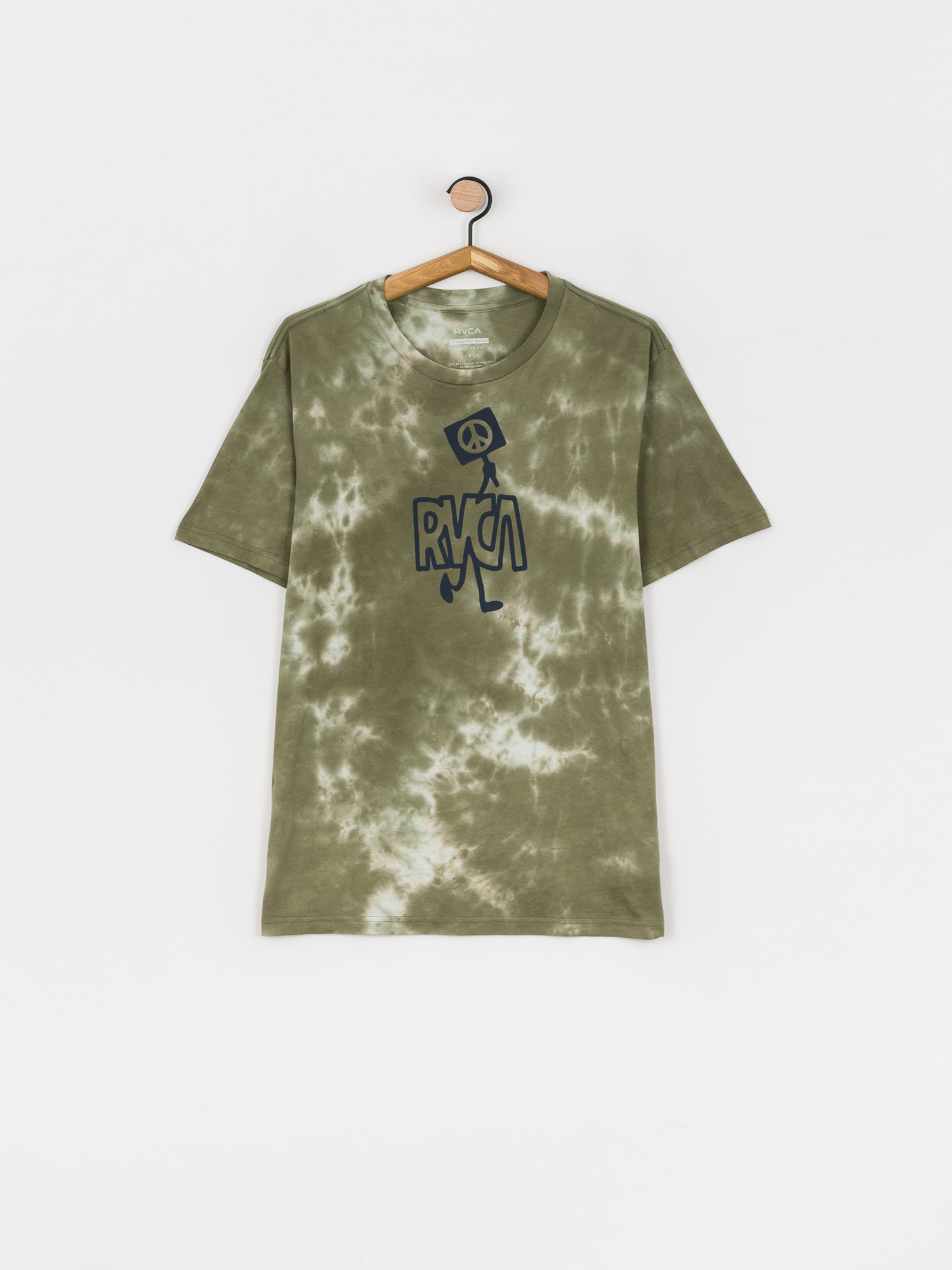 Tričko RVCA Peace Out (green)