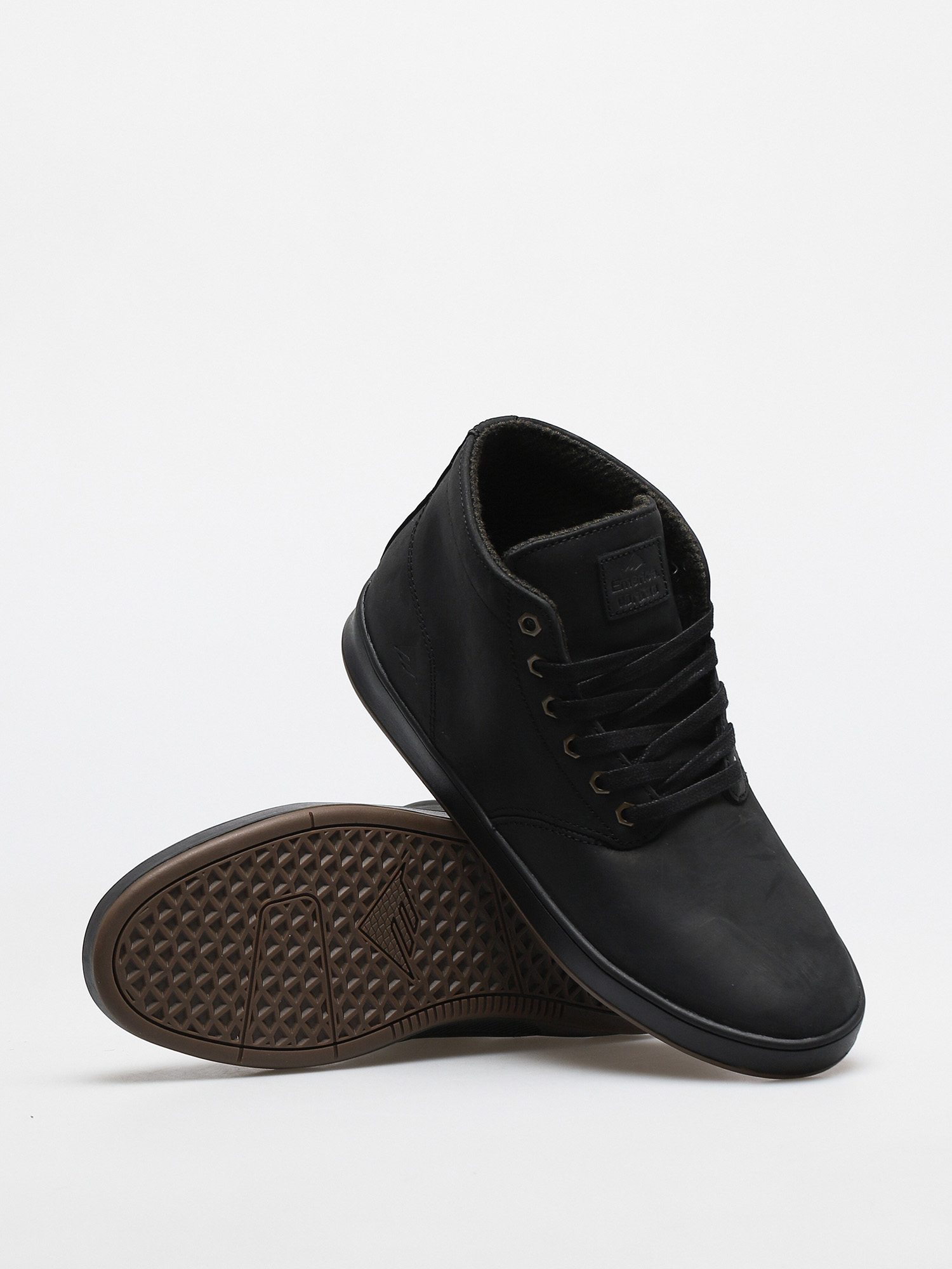 Boty Emerica Romero Laced High (black/black/gum)