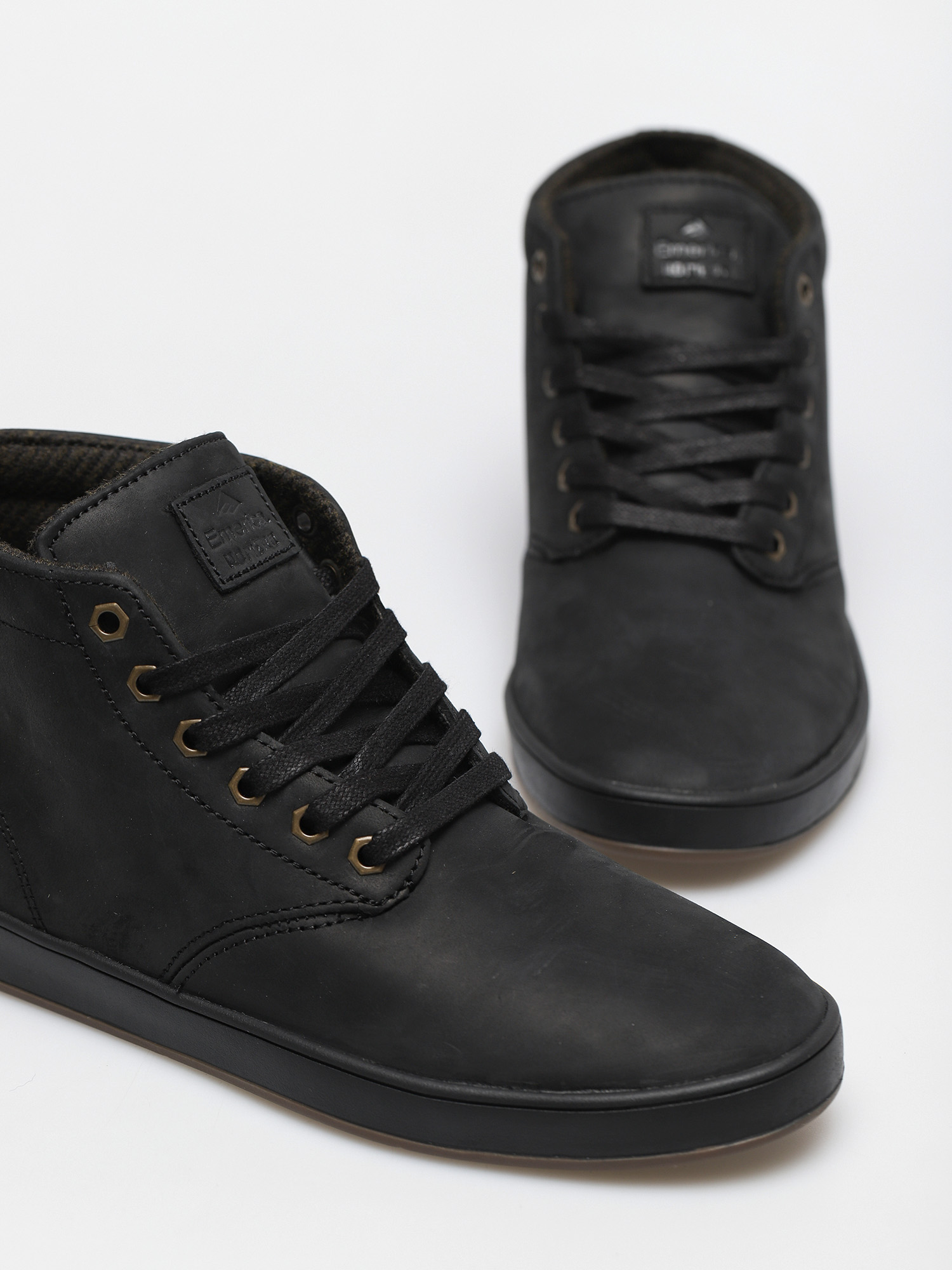 Boty Emerica Romero Laced High (black/black/gum)