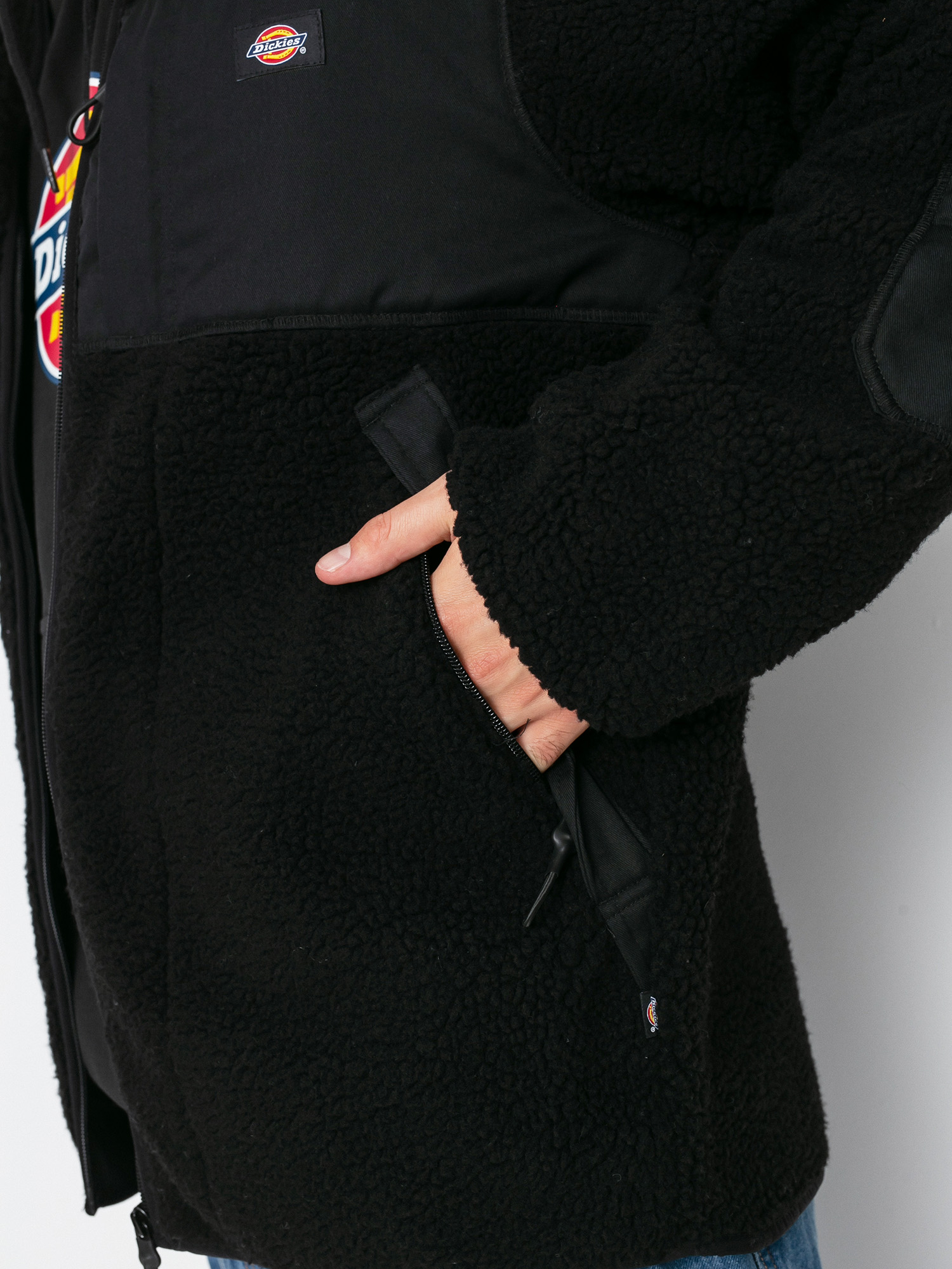 Pánský Fleecová mikina Dickies Red Chute Sherpa (black)