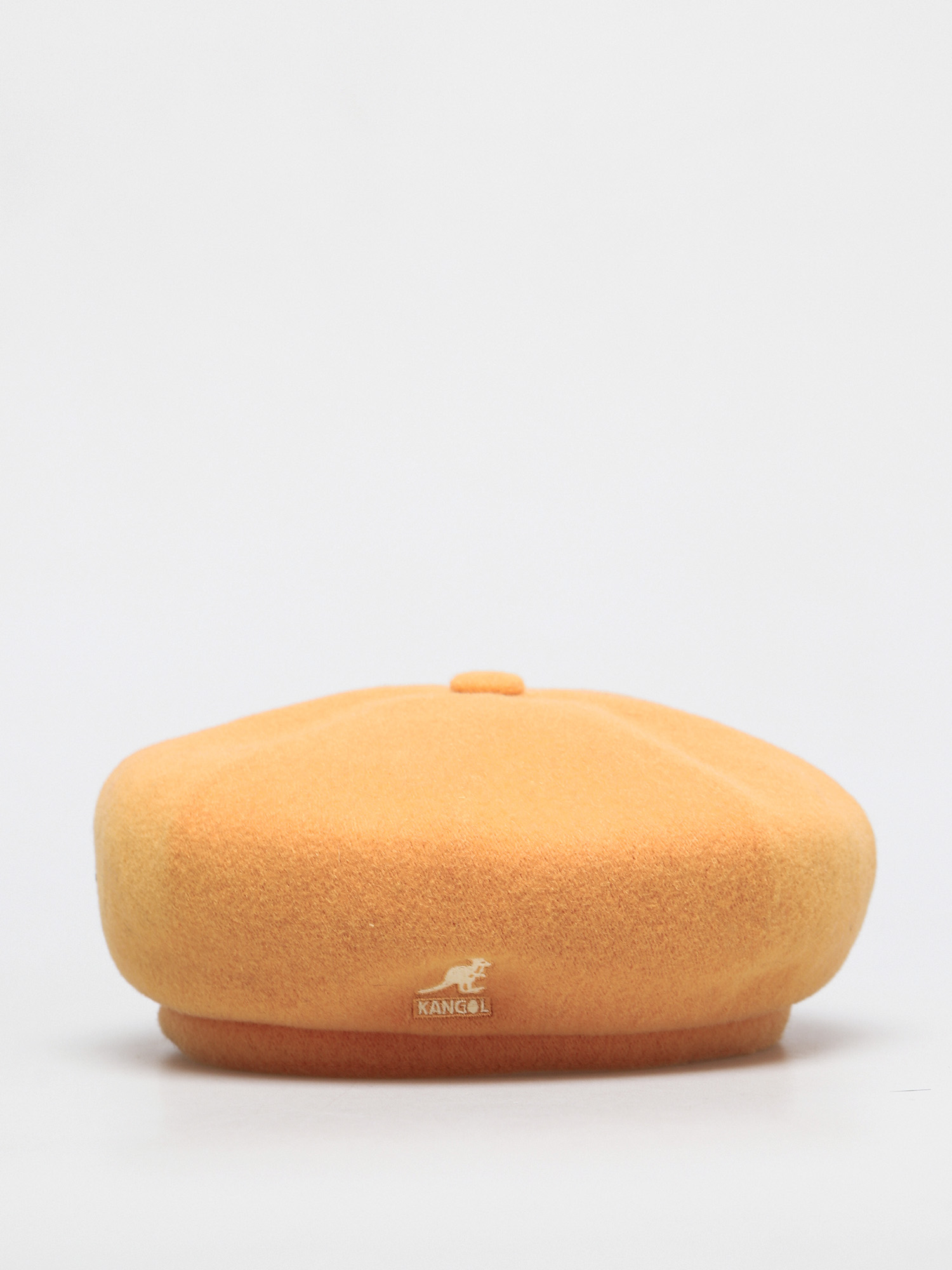 Klobouk s kšiltem Kangol Wool Jax Beret (warm apricot)