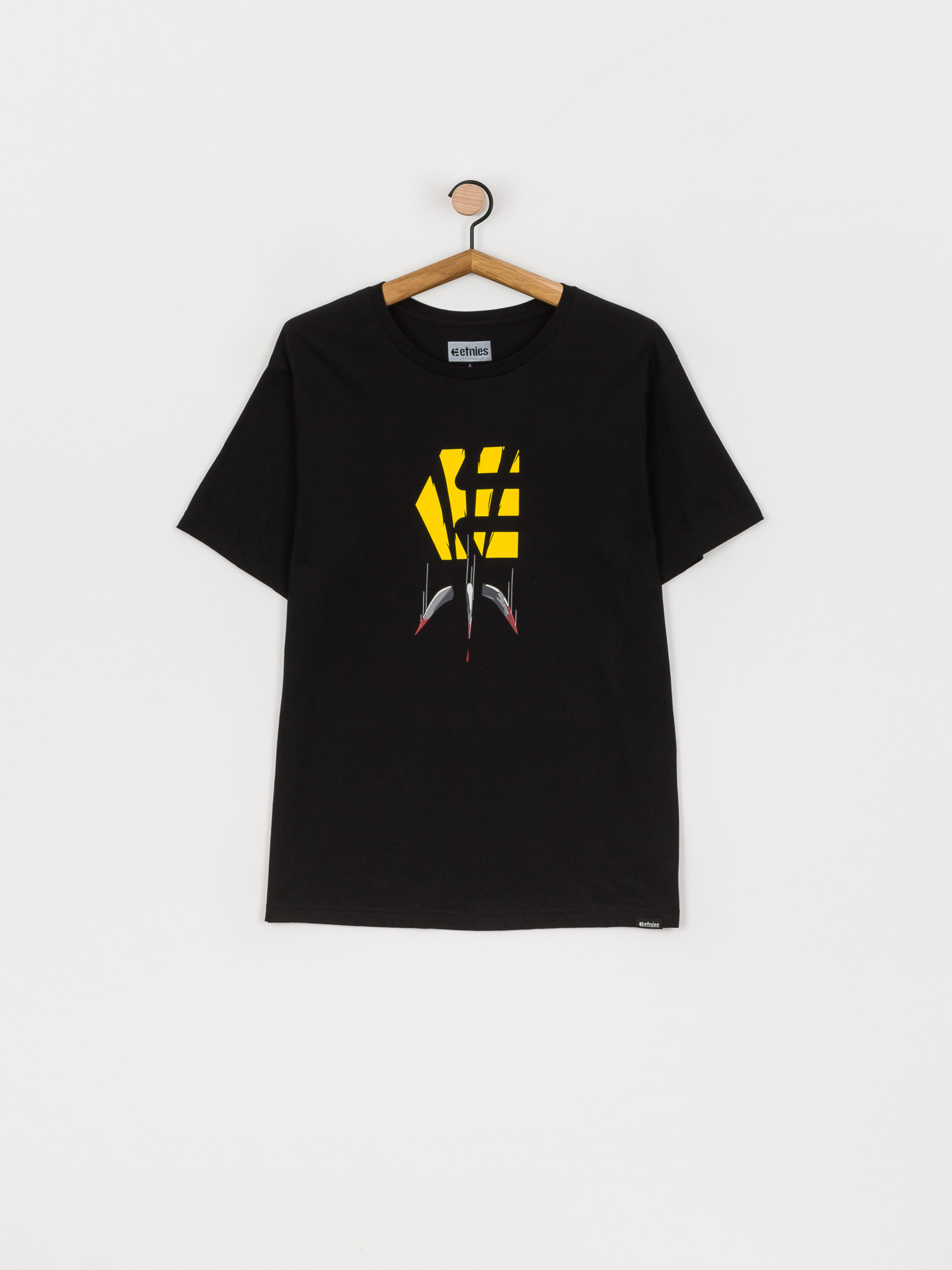 Tričko Etnies Wolverine Claw (black/gold)