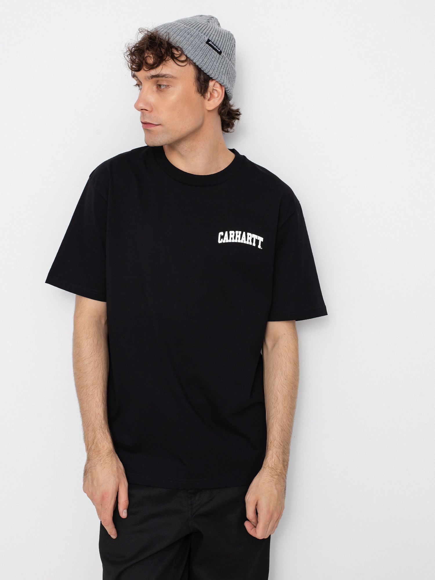 Tričko Carhartt WIP University Script (black/white)
