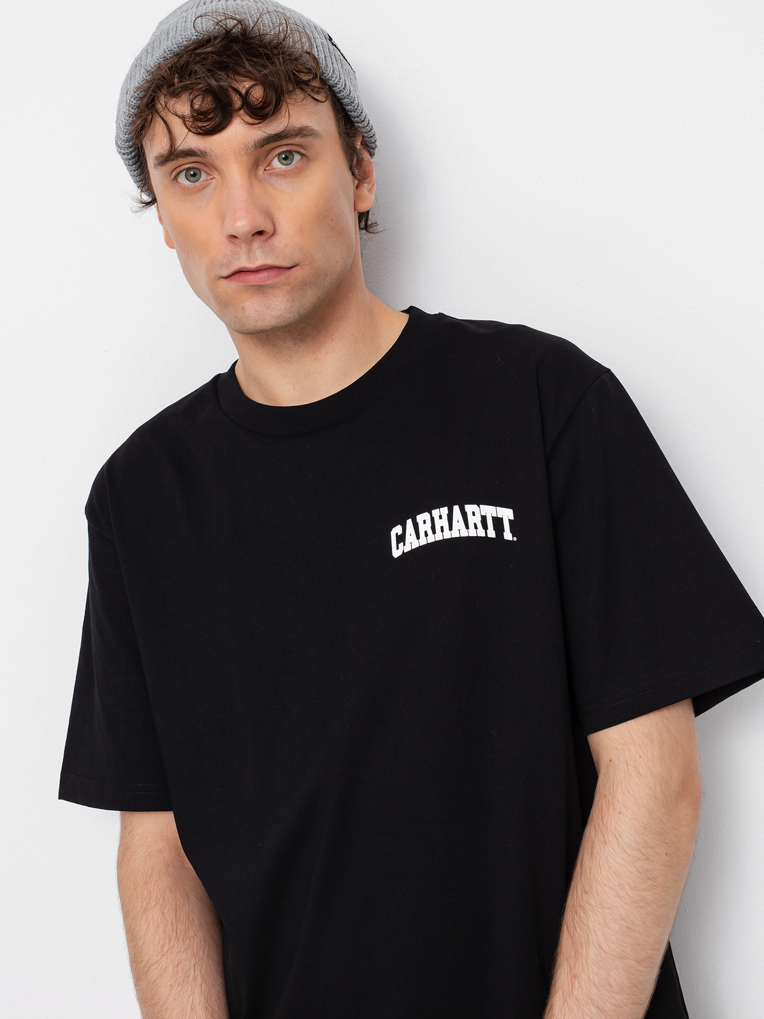 Tričko Carhartt WIP University Script (black/white)