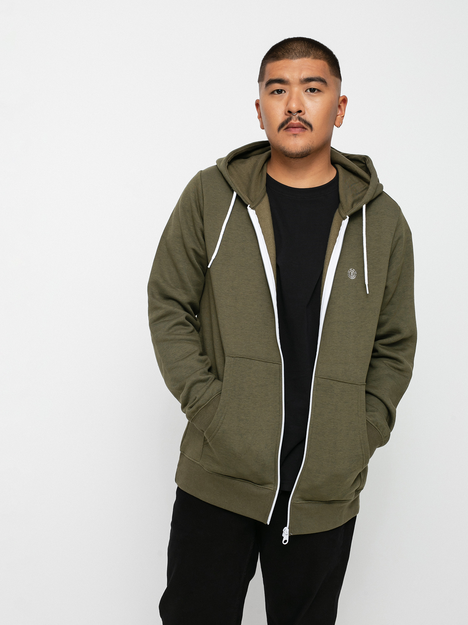 Mikina s kapucí Element Cornell Classic ZHD (army)