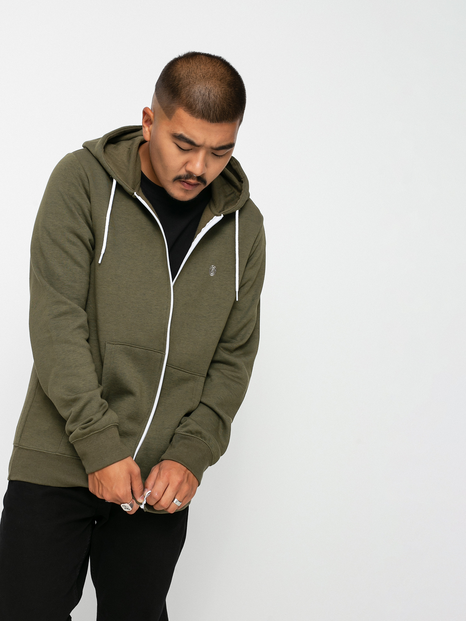 Mikina s kapucí Element Cornell Classic ZHD (army)