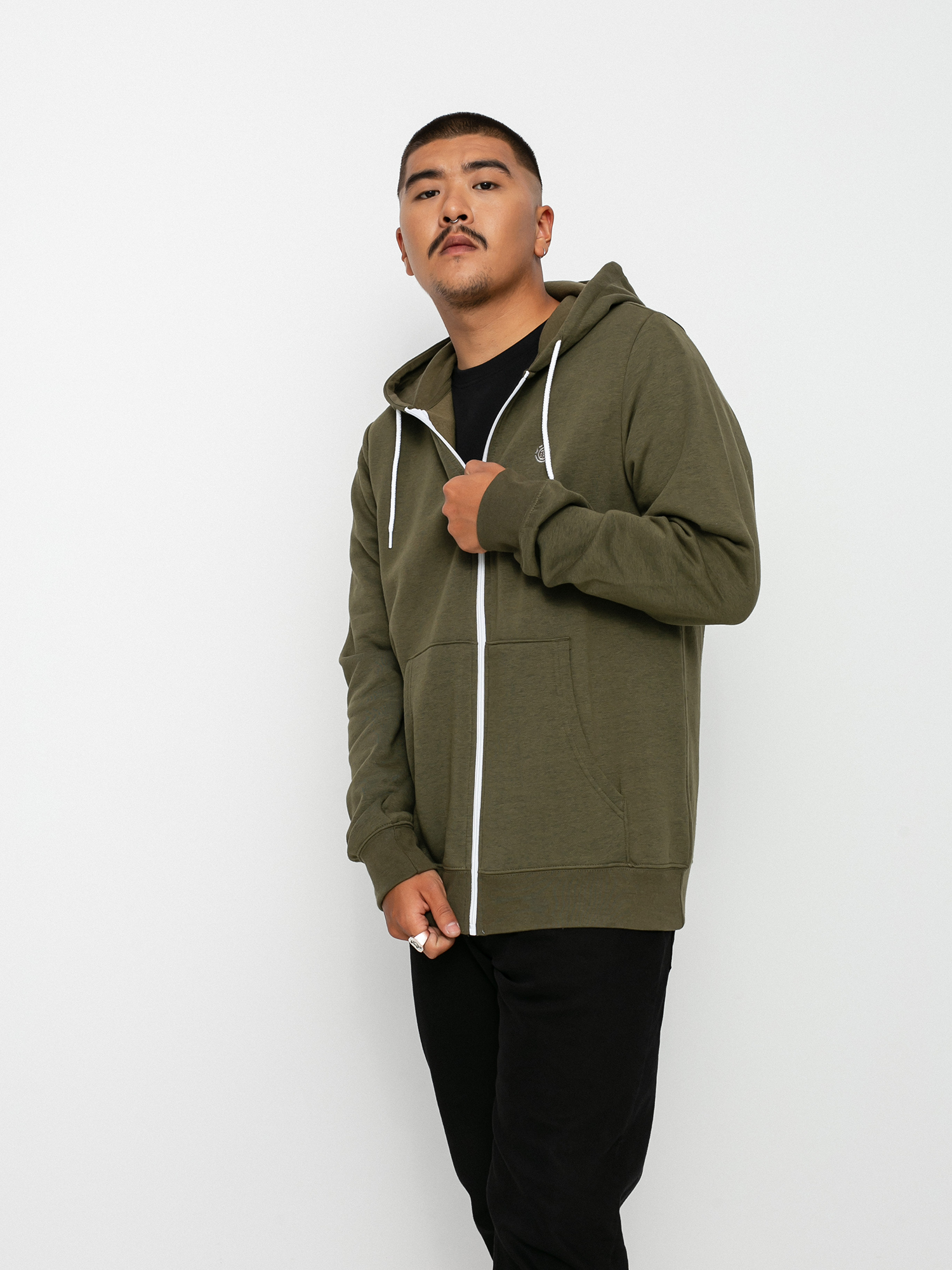 Mikina s kapucí Element Cornell Classic ZHD (army)