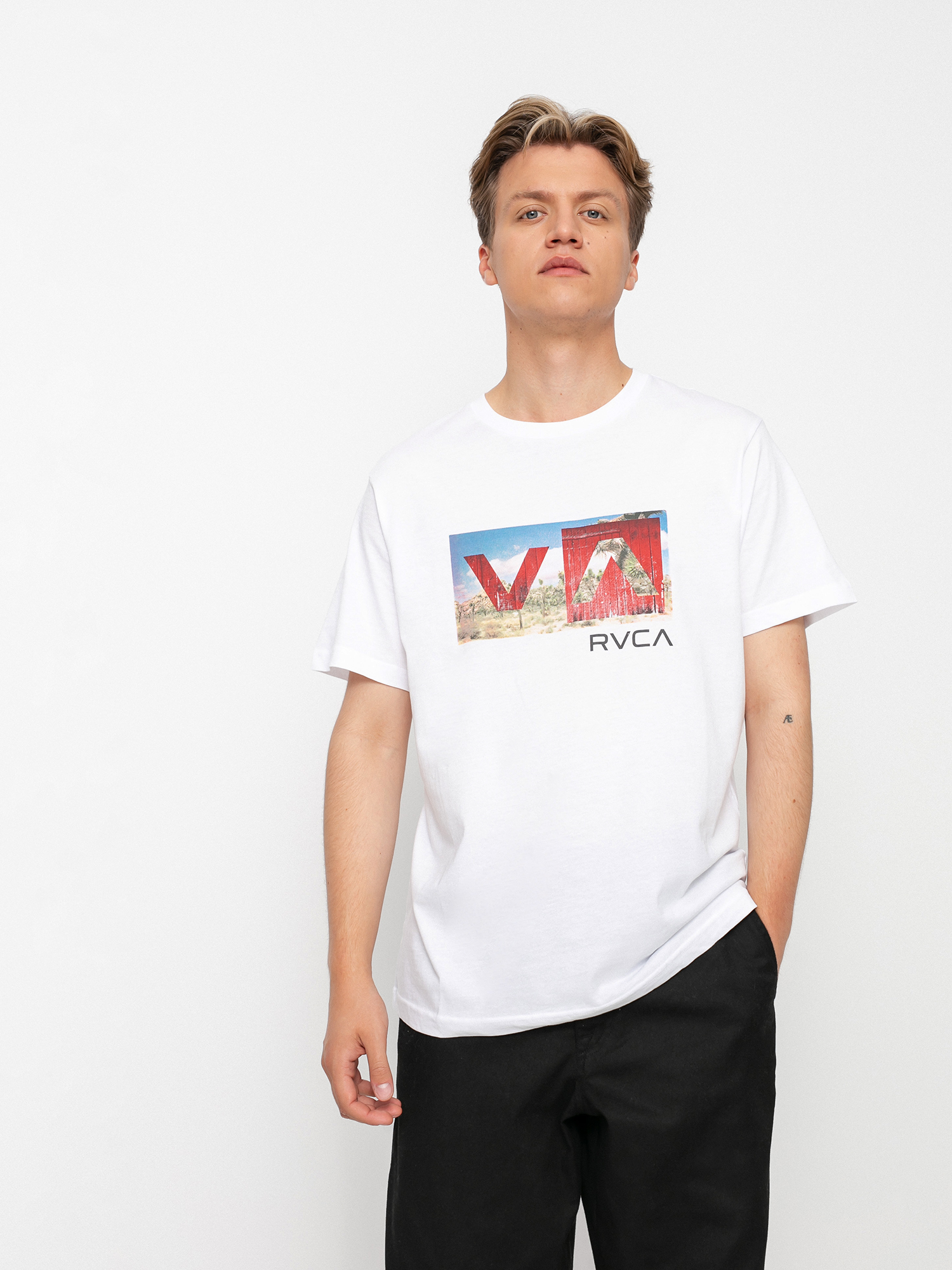 Tričko RVCA Balance Box (white)
