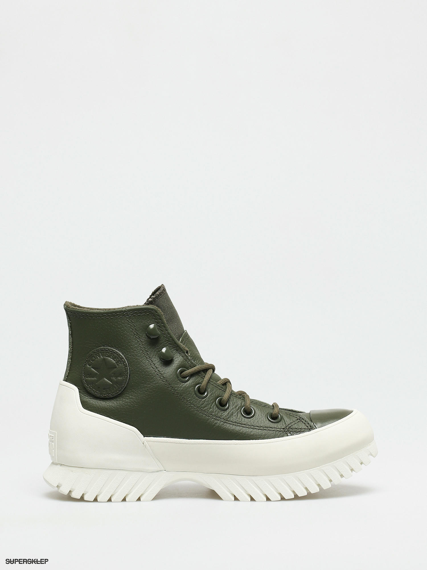 olive green converse lugged