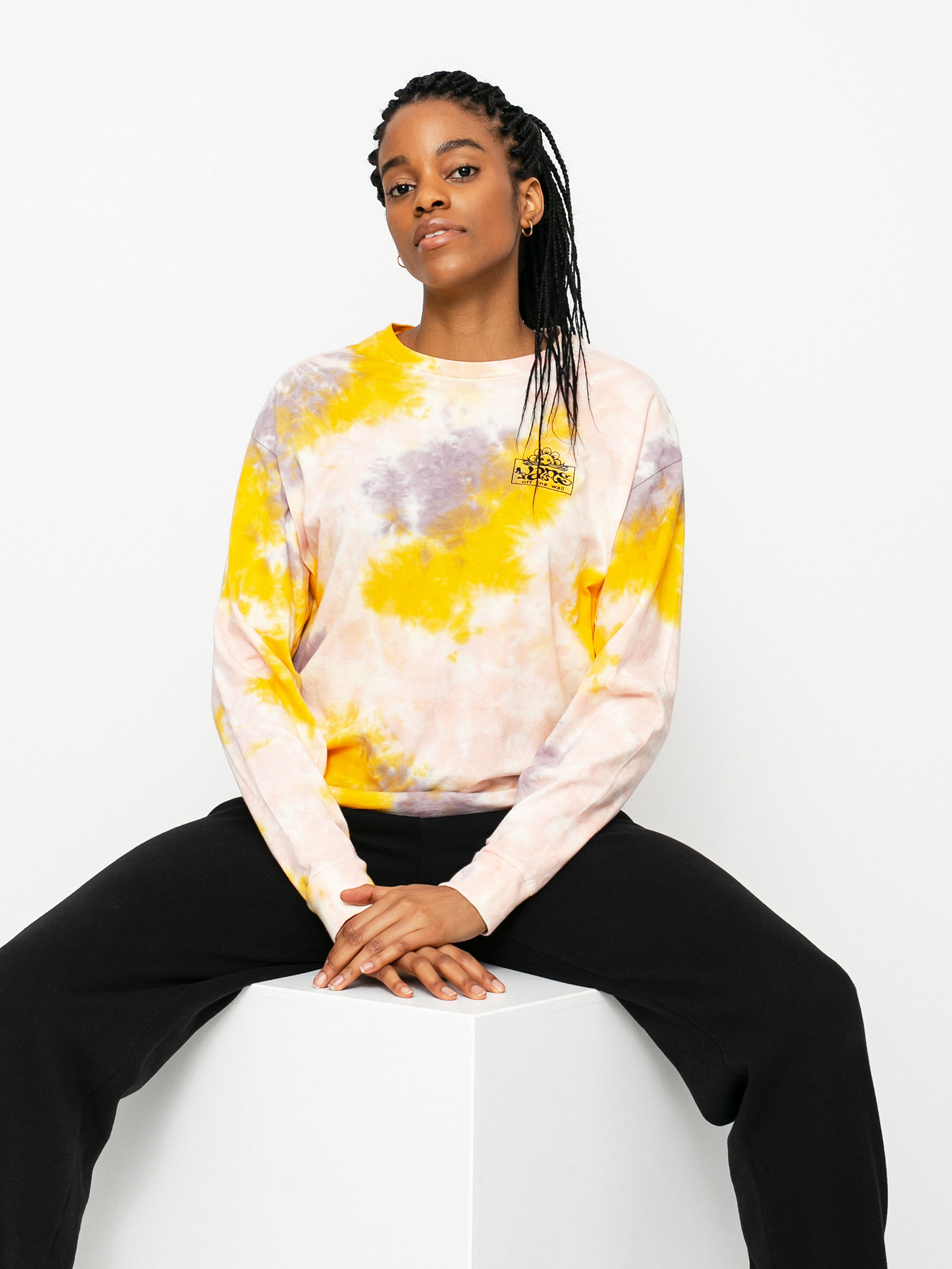 Triko Vans Mascy Grunge Wash Wmn (purple dove)