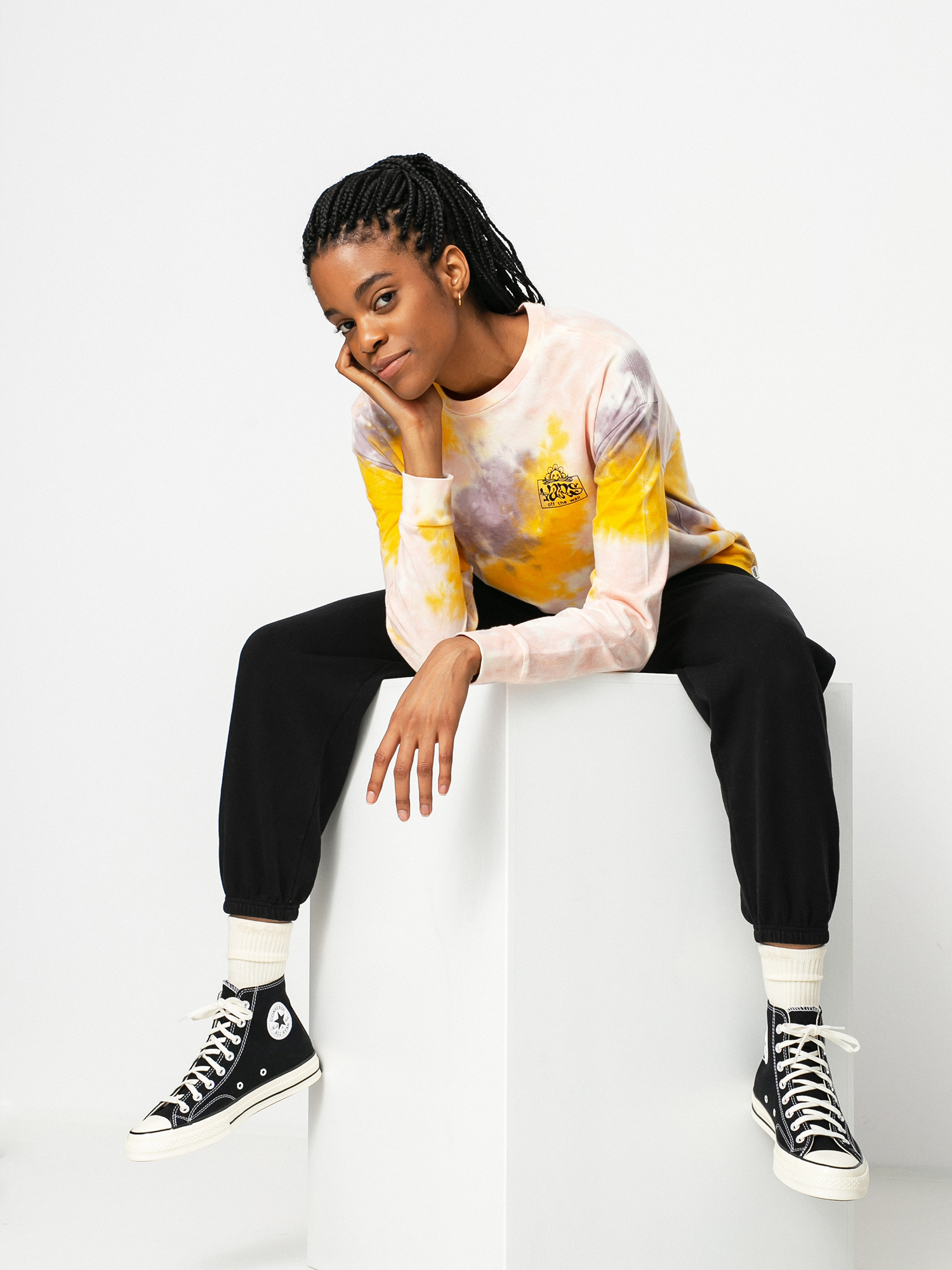 Triko Vans Mascy Grunge Wash Wmn (purple dove)