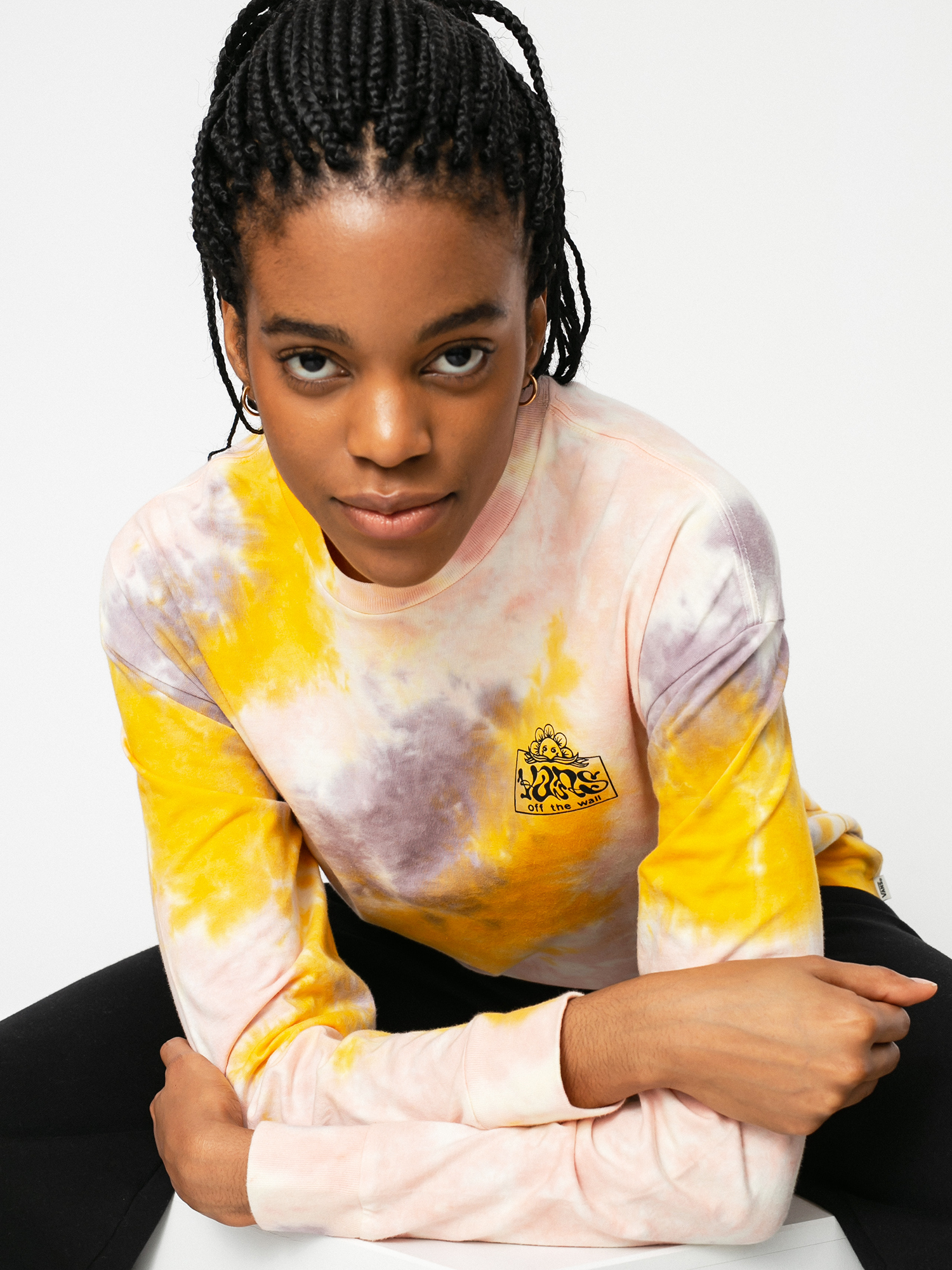 Triko Vans Mascy Grunge Wash Wmn (purple dove)