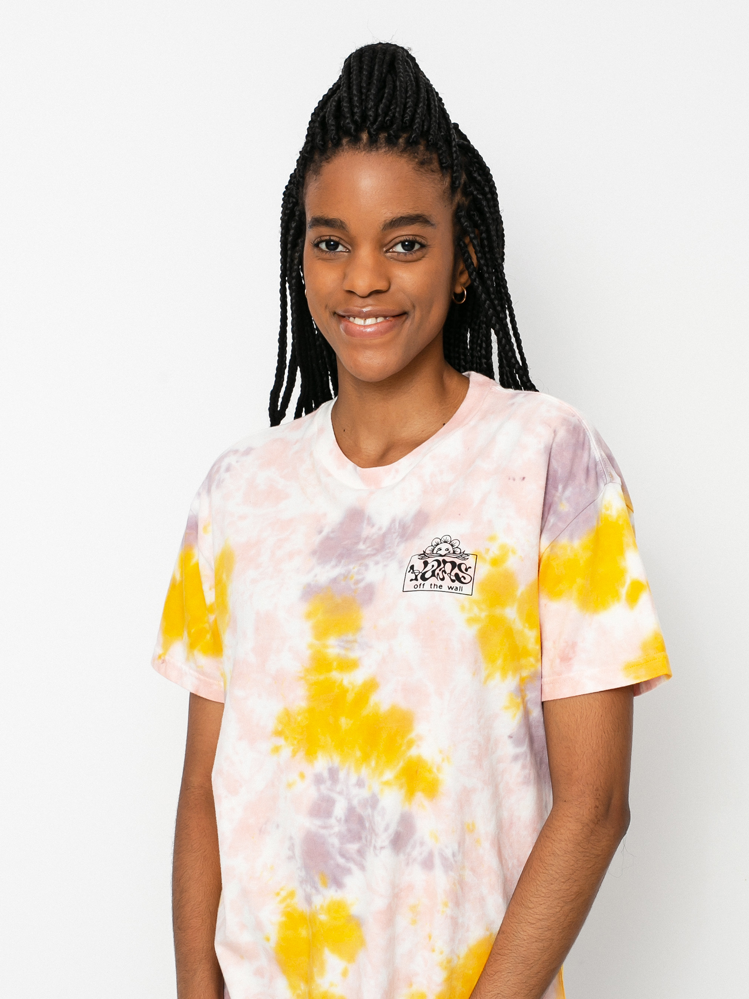 Tričko Vans Mascy Grunge Wash Wmn (purple dove)