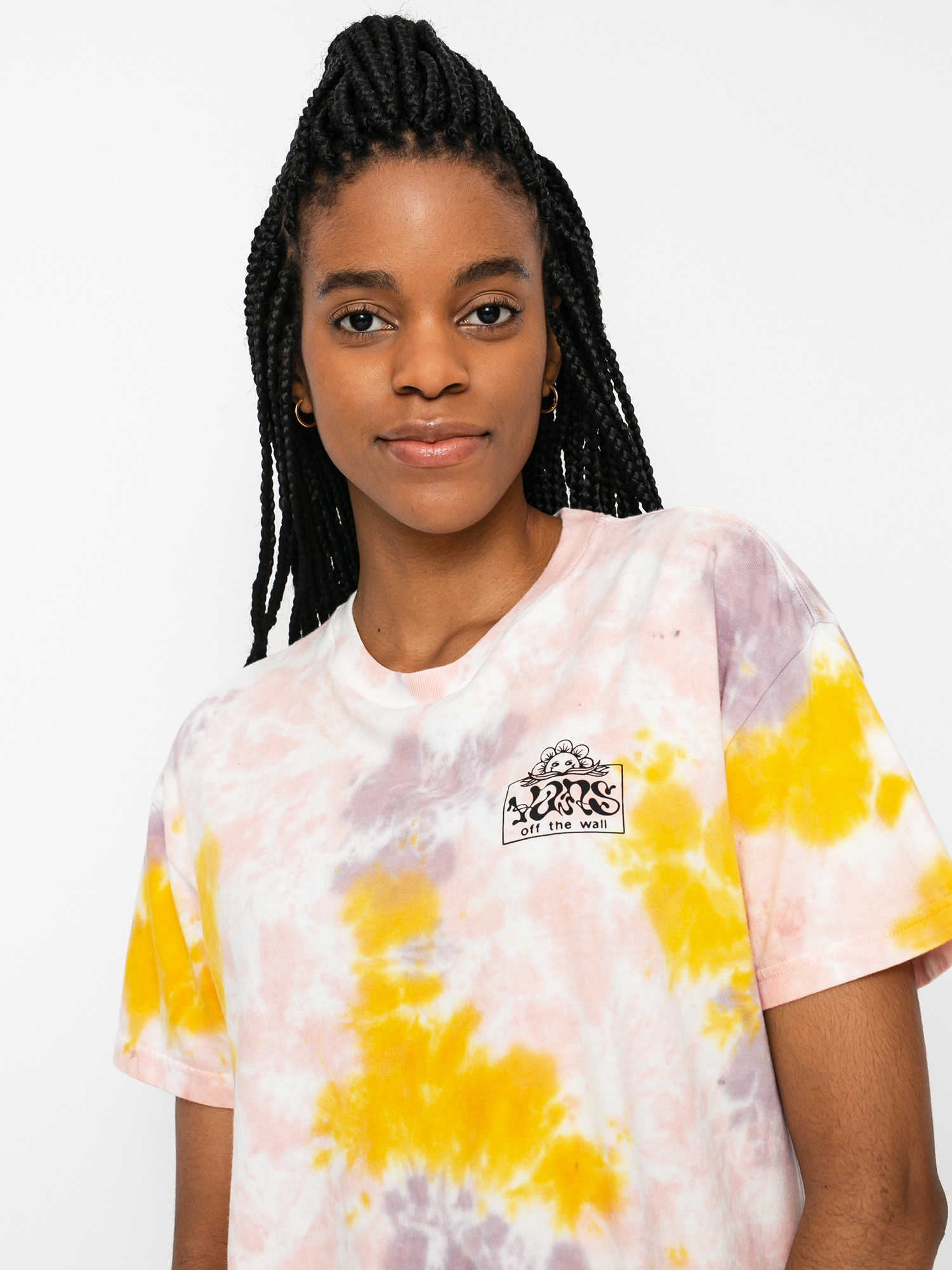 Tričko Vans Mascy Grunge Wash Wmn (purple dove)