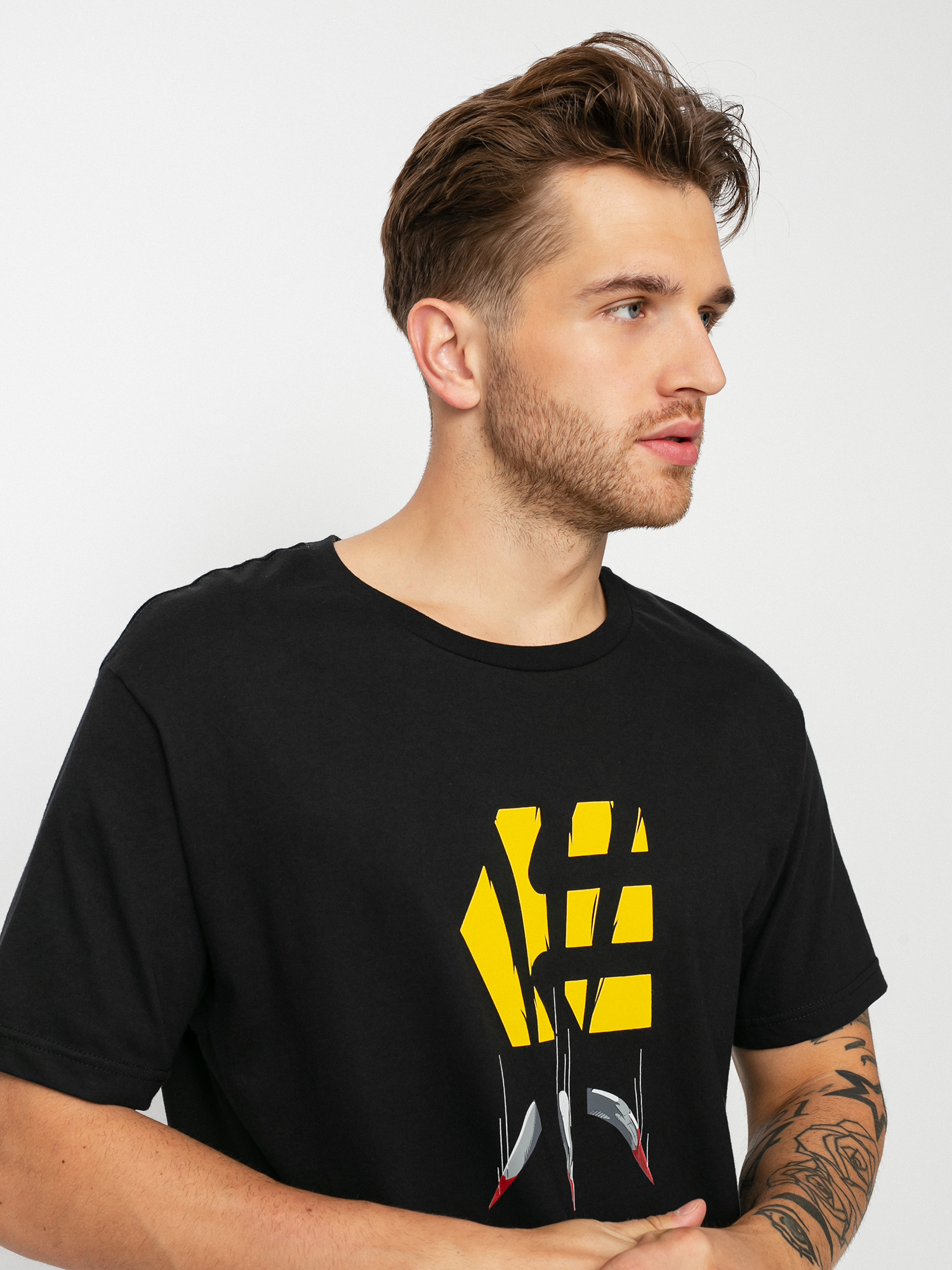 Tričko Etnies Wolverine Claw (black/gold)