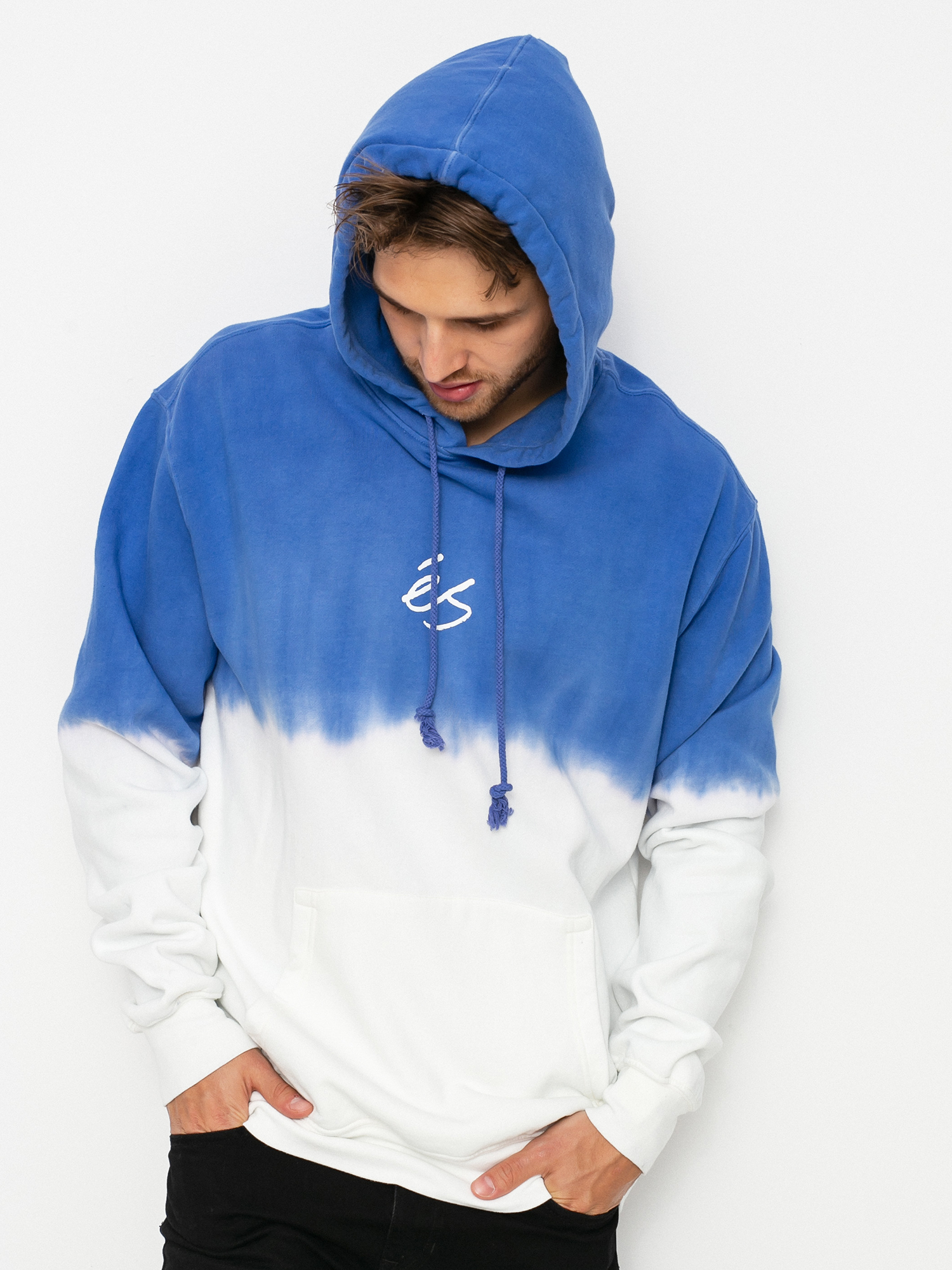 Mikina s kapucí eS Mini Script Tiedye HD (tie dye)