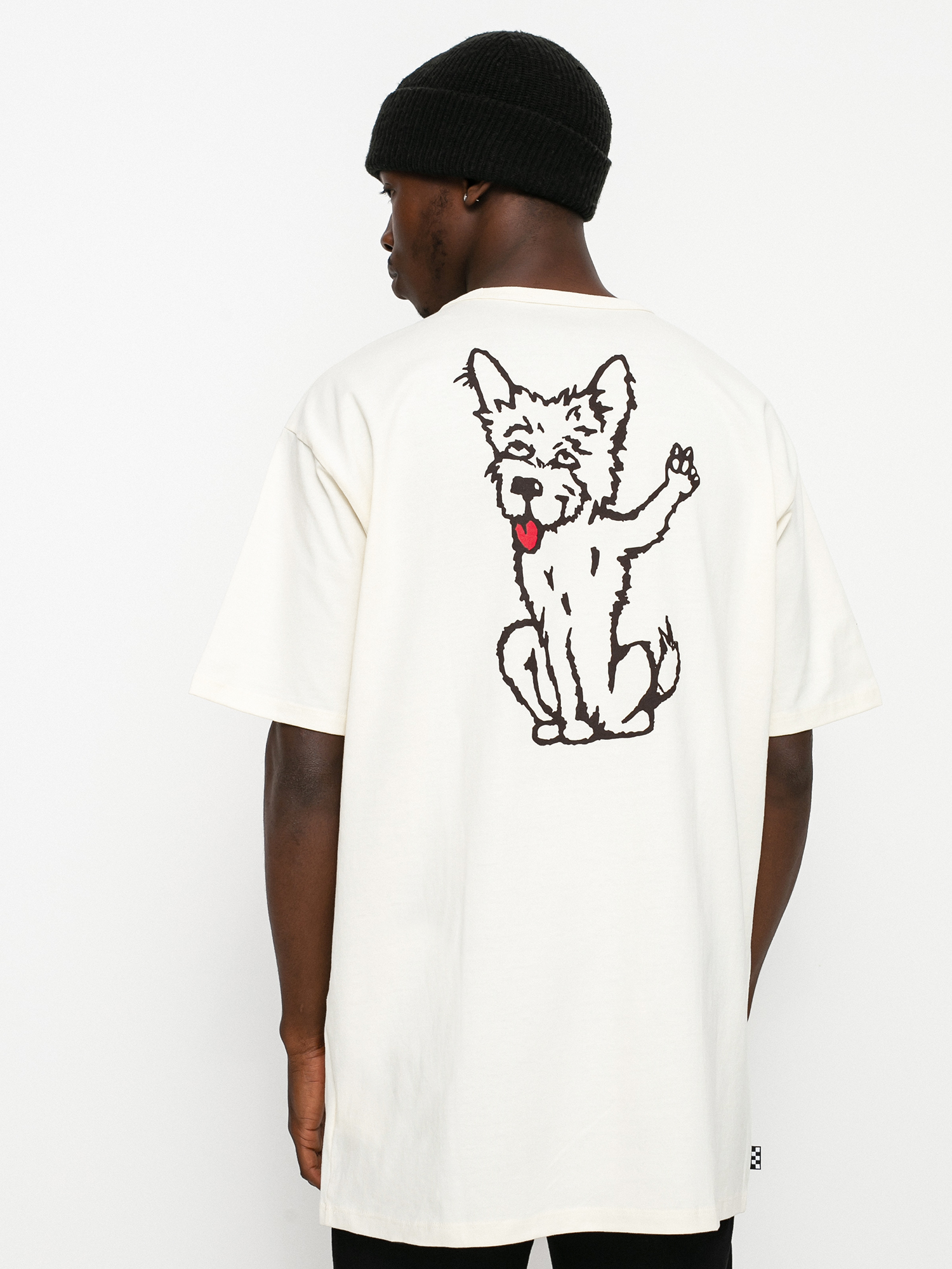 Tričko Vans X Tyson Peterson Dog Off The Wall (antique white)