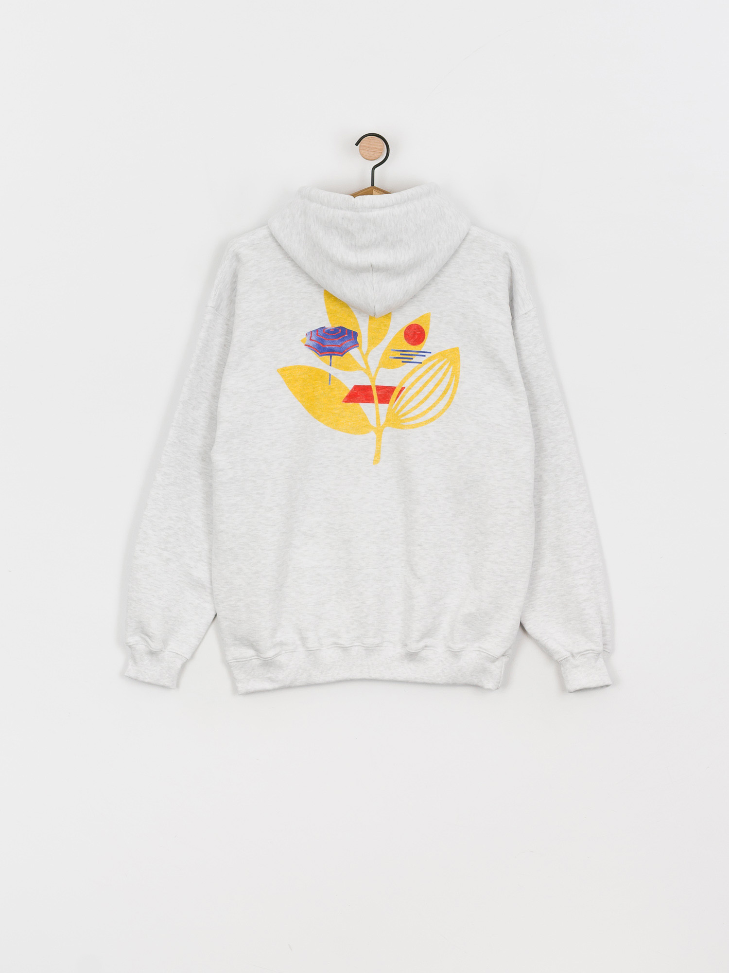 Mikina s kapucí Magenta Beach Club HD (ash)