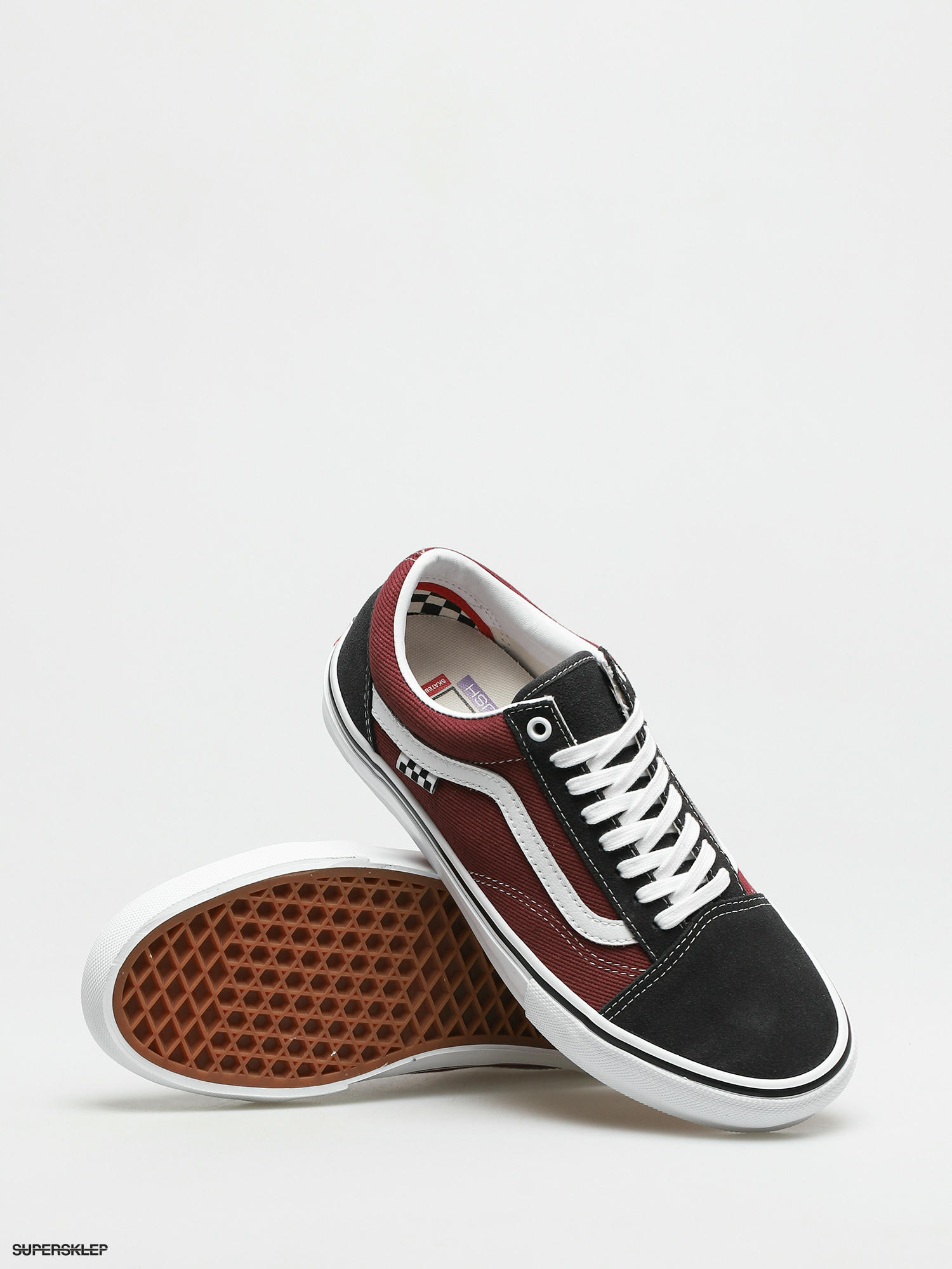 Boty Vans Skate Old Skool (asphalt/pomegranate)