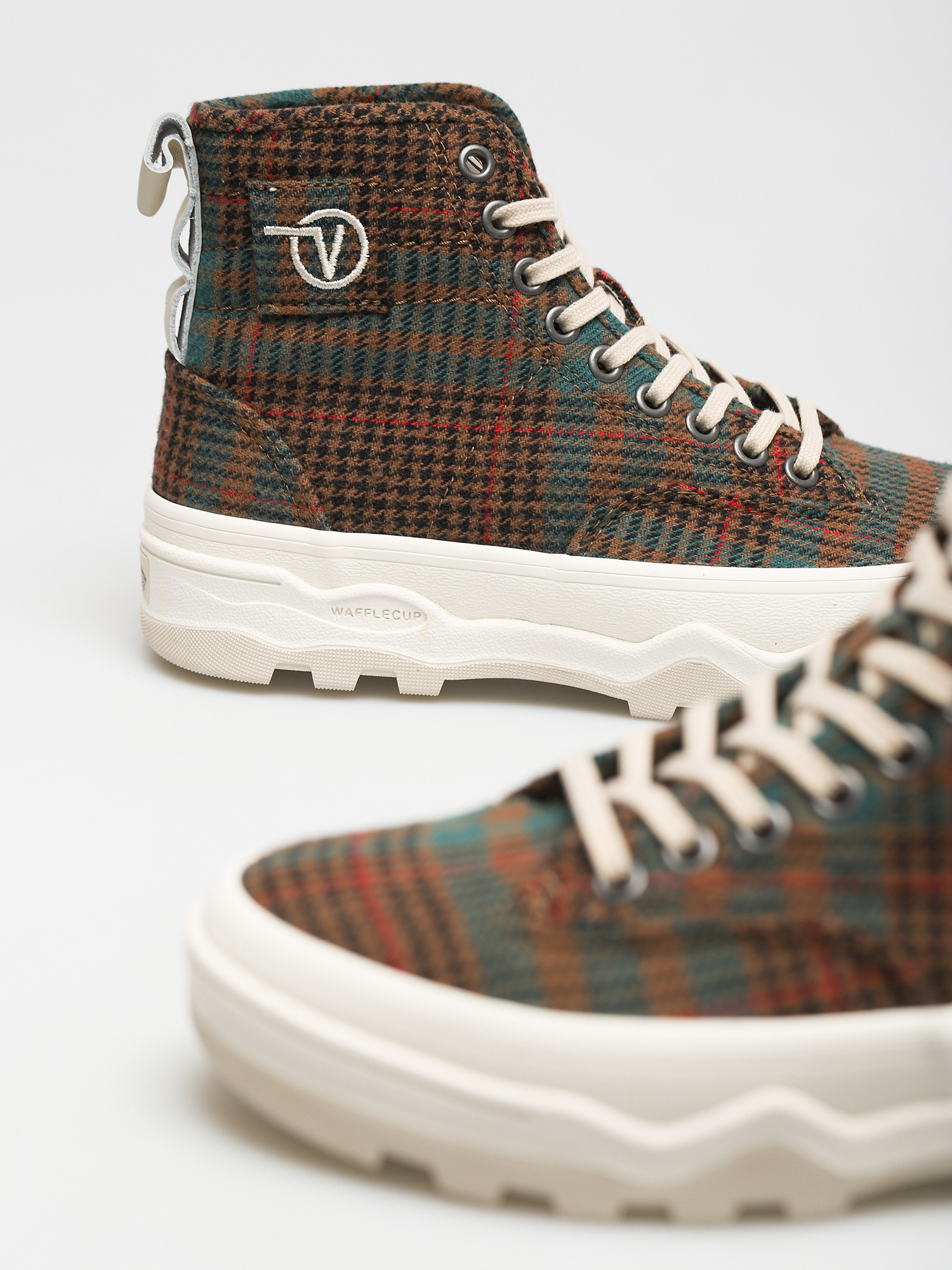 Boty Vans Sentry Wc (fuzzy plaid/sandshell/gr)