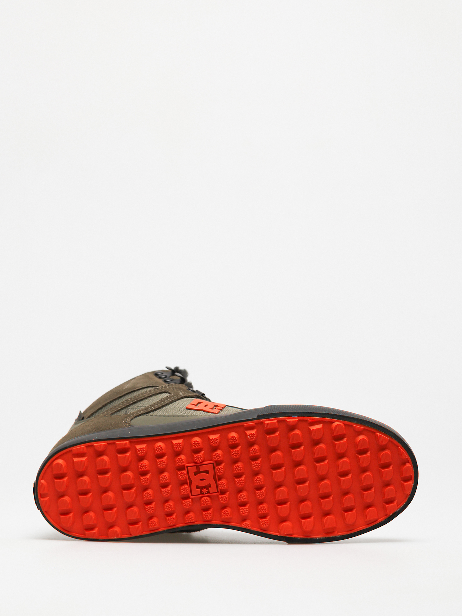 Boty DC Pure High Top Wc Wnt (dusty olive/orange)