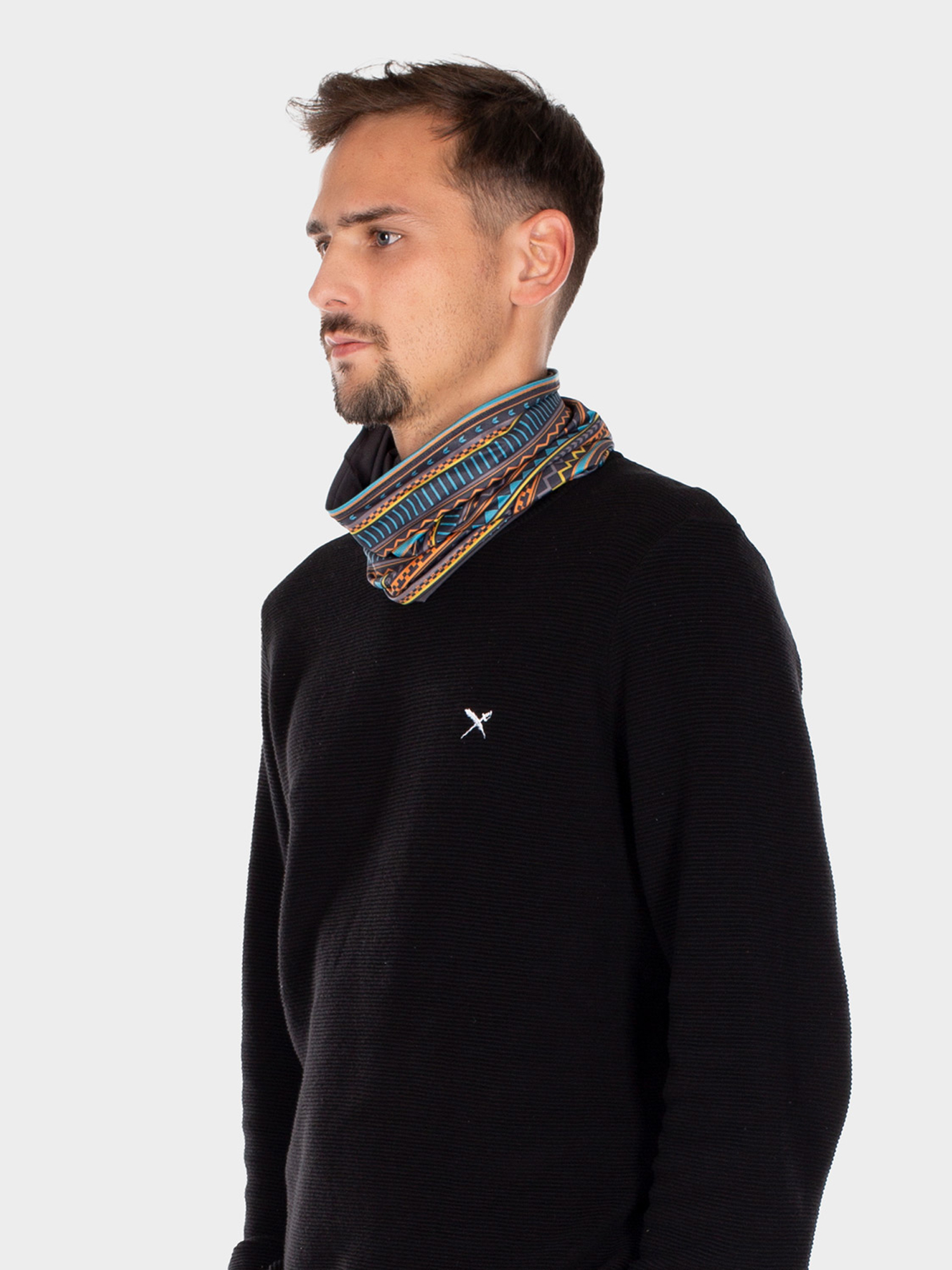 Šátek Iriedaily Variation (black/neon)