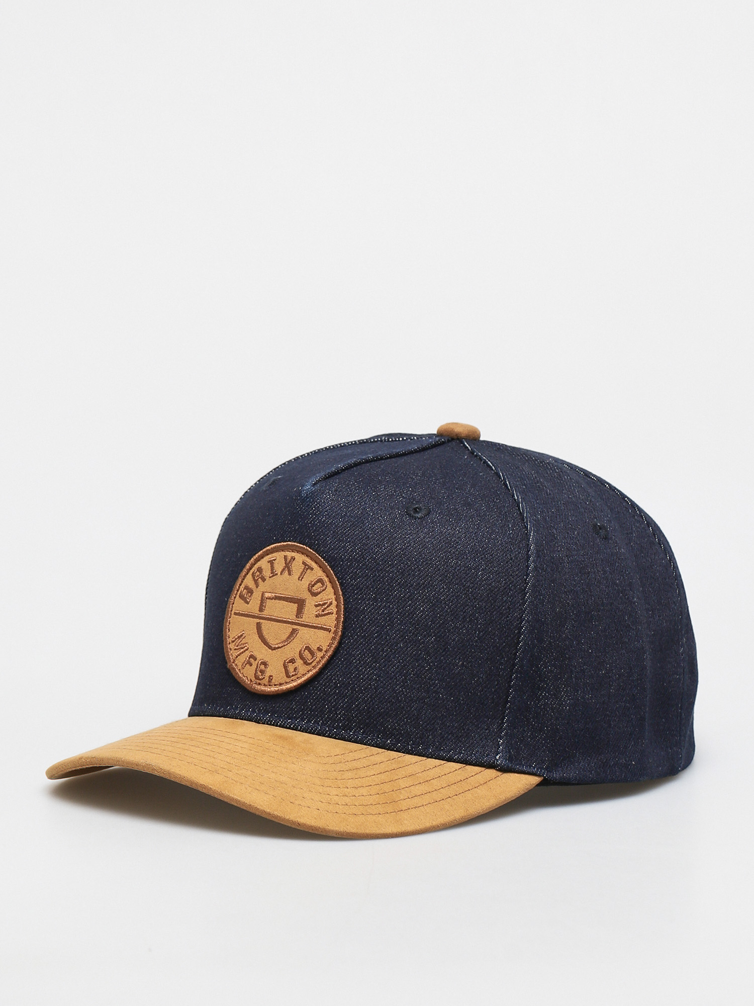 Kšiltovka  Brixton Crest C Mp Snapback (denim/caramel suede)