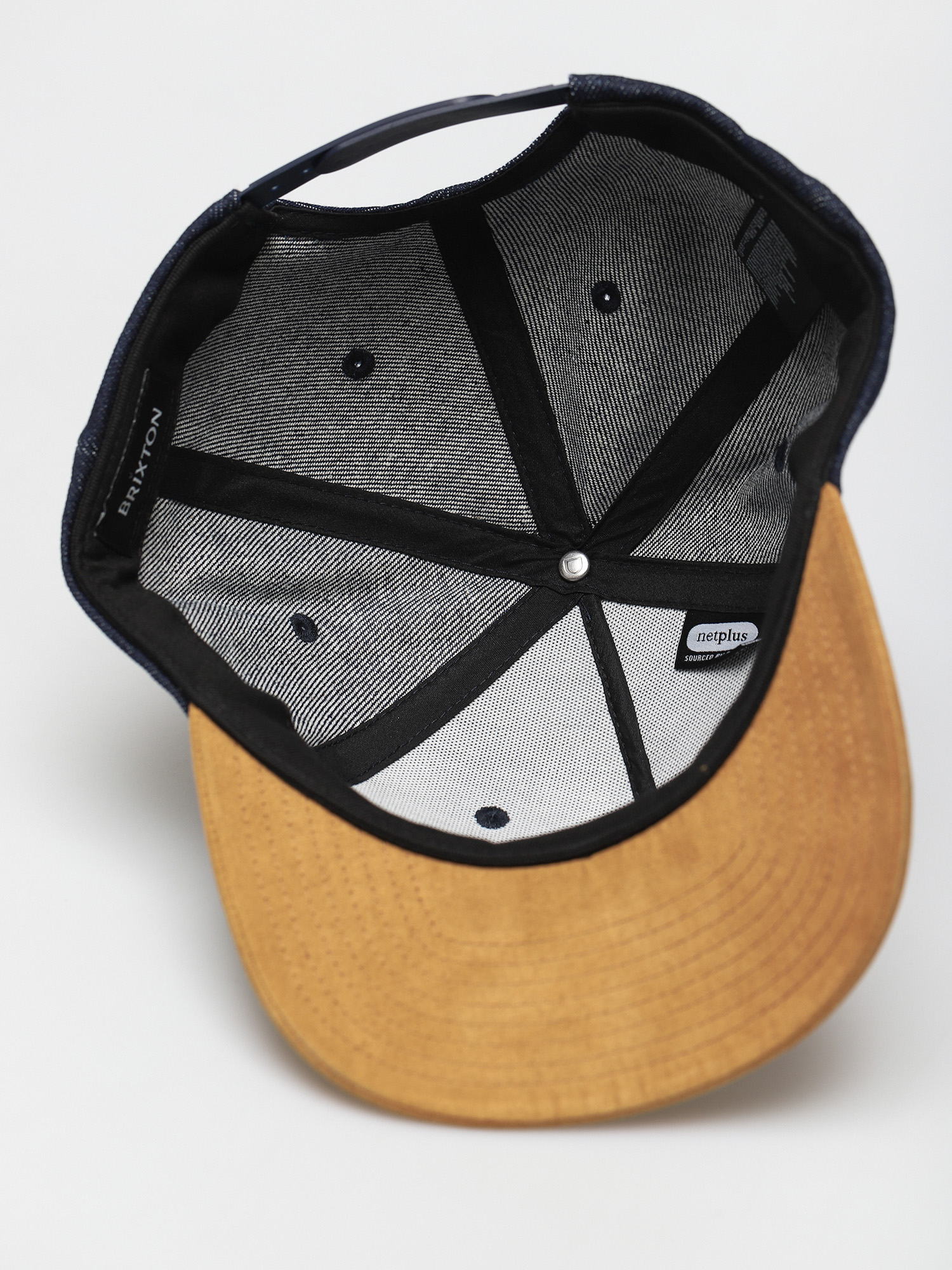 Kšiltovka  Brixton Crest C Mp Snapback (denim/caramel suede)