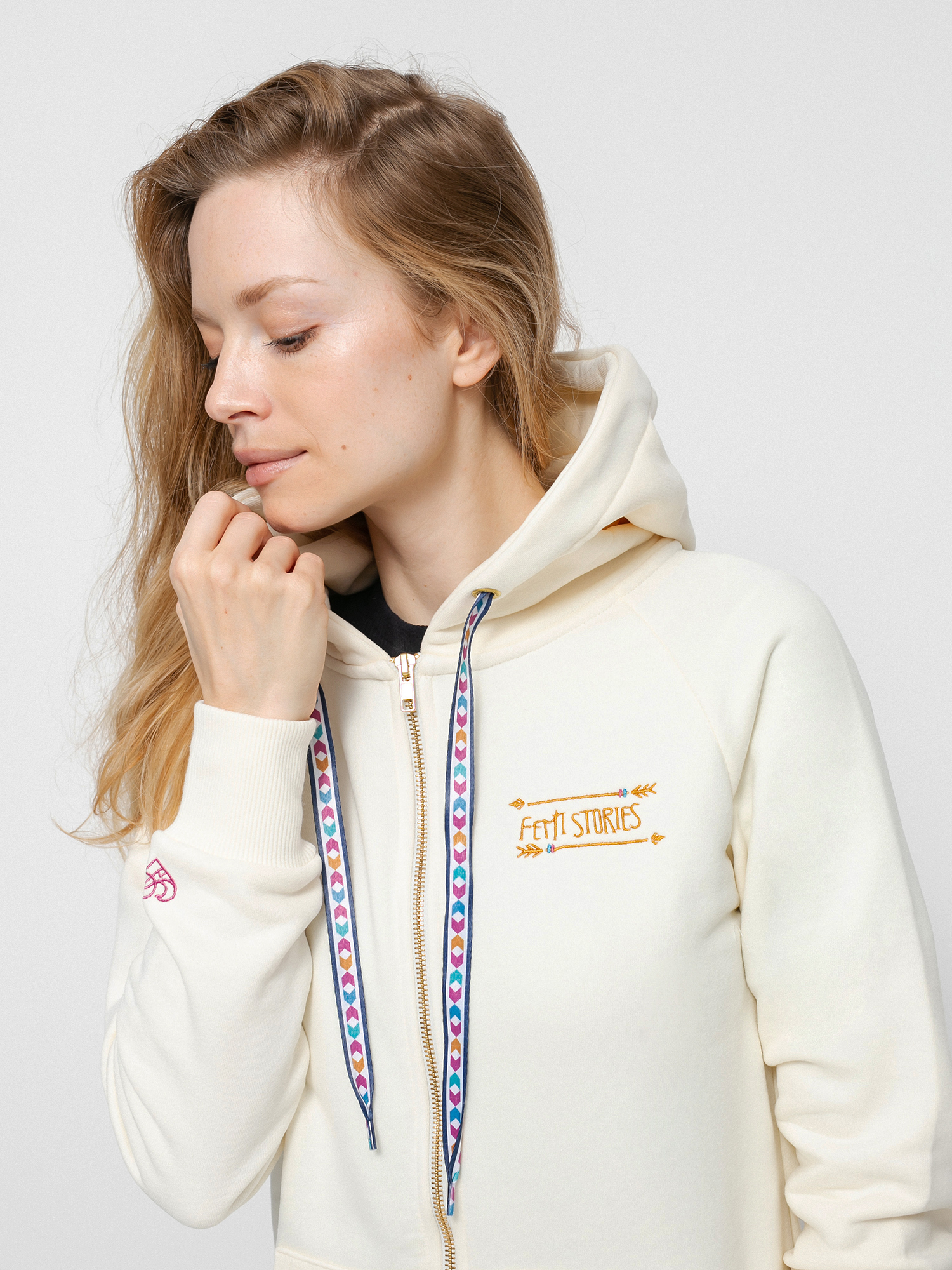 Mikina s kapucí Femi Stories Andel ZHD Wmn (ecr)