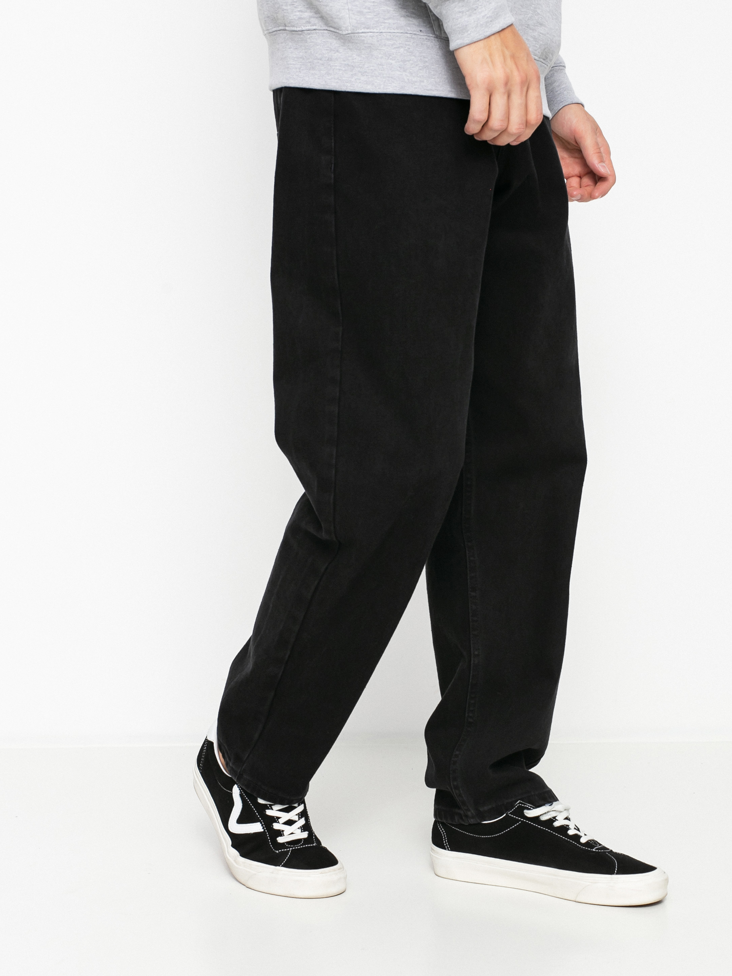 Kalhoty MassDnm Slang Jeans Baggi Fit (black stone wash)