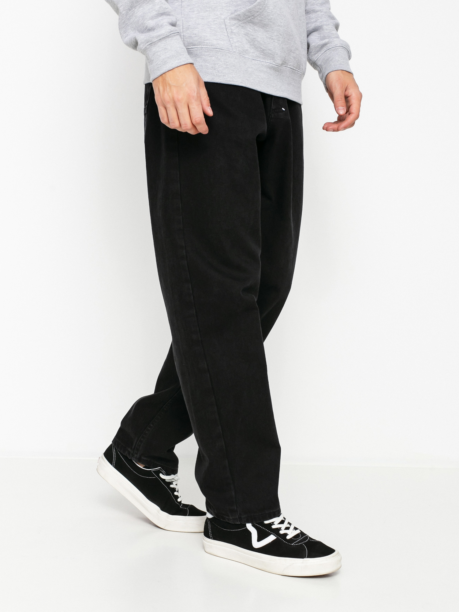 Kalhoty MassDnm Slang Jeans Baggi Fit (black stone wash)