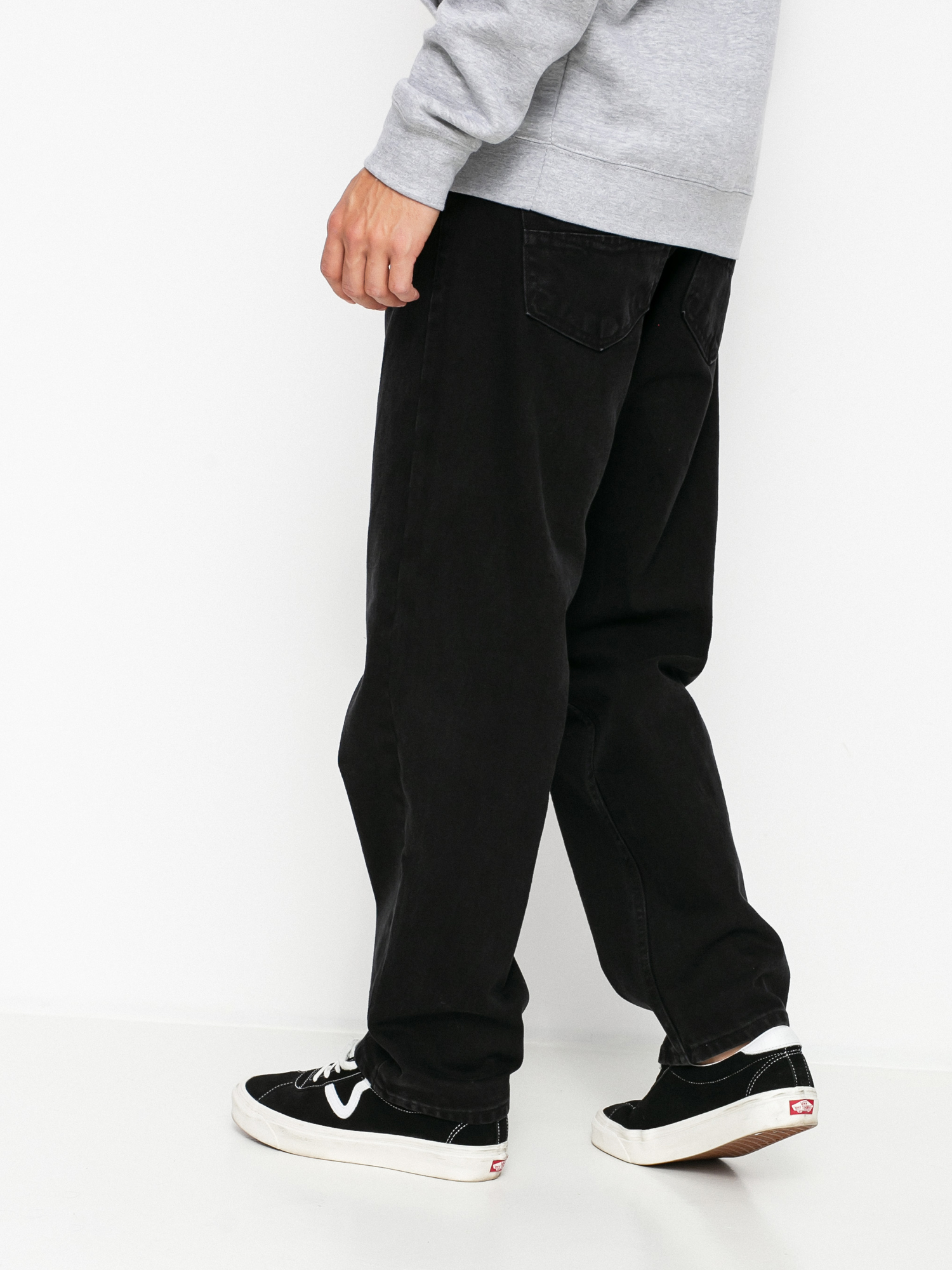 Kalhoty MassDnm Slang Jeans Baggi Fit (black stone wash)