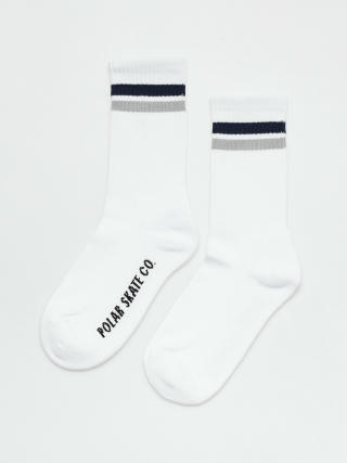 Ponožky Polar Skate Stripe (white/navy/grey)
