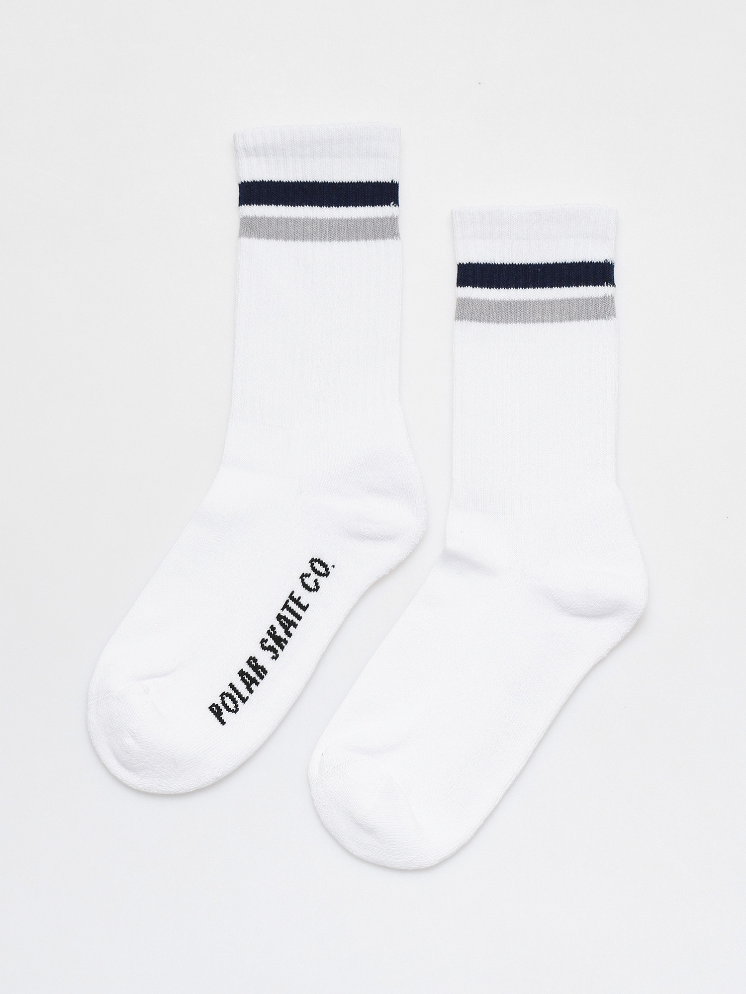 Ponožky Polar Skate Stripe (white/navy/grey)