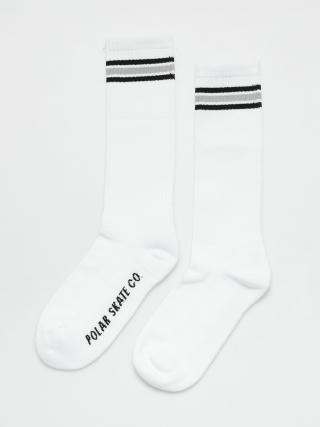 Ponožky Polar Skate Stripe Long (white/grey)