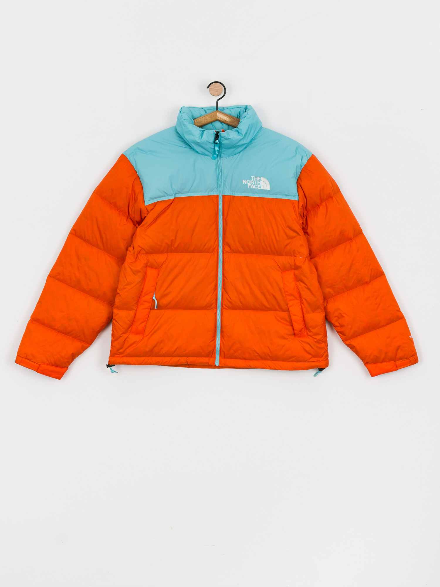 Bunda The North Face 1996 Retro Nuptse (red orange/transantarctic blue)