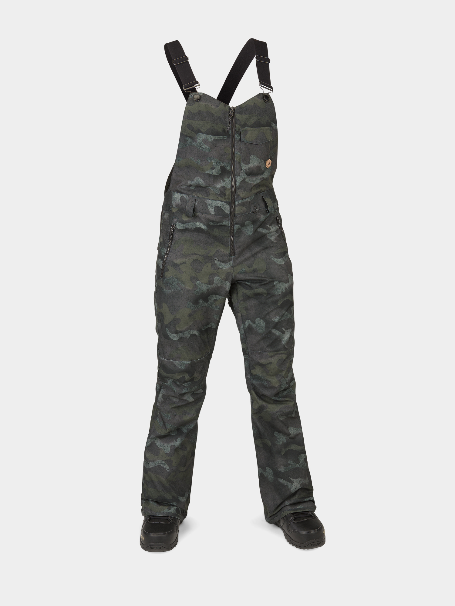Dámské Snowboardové kalhoty  Volcom Swift Bib Overall (covert green)
