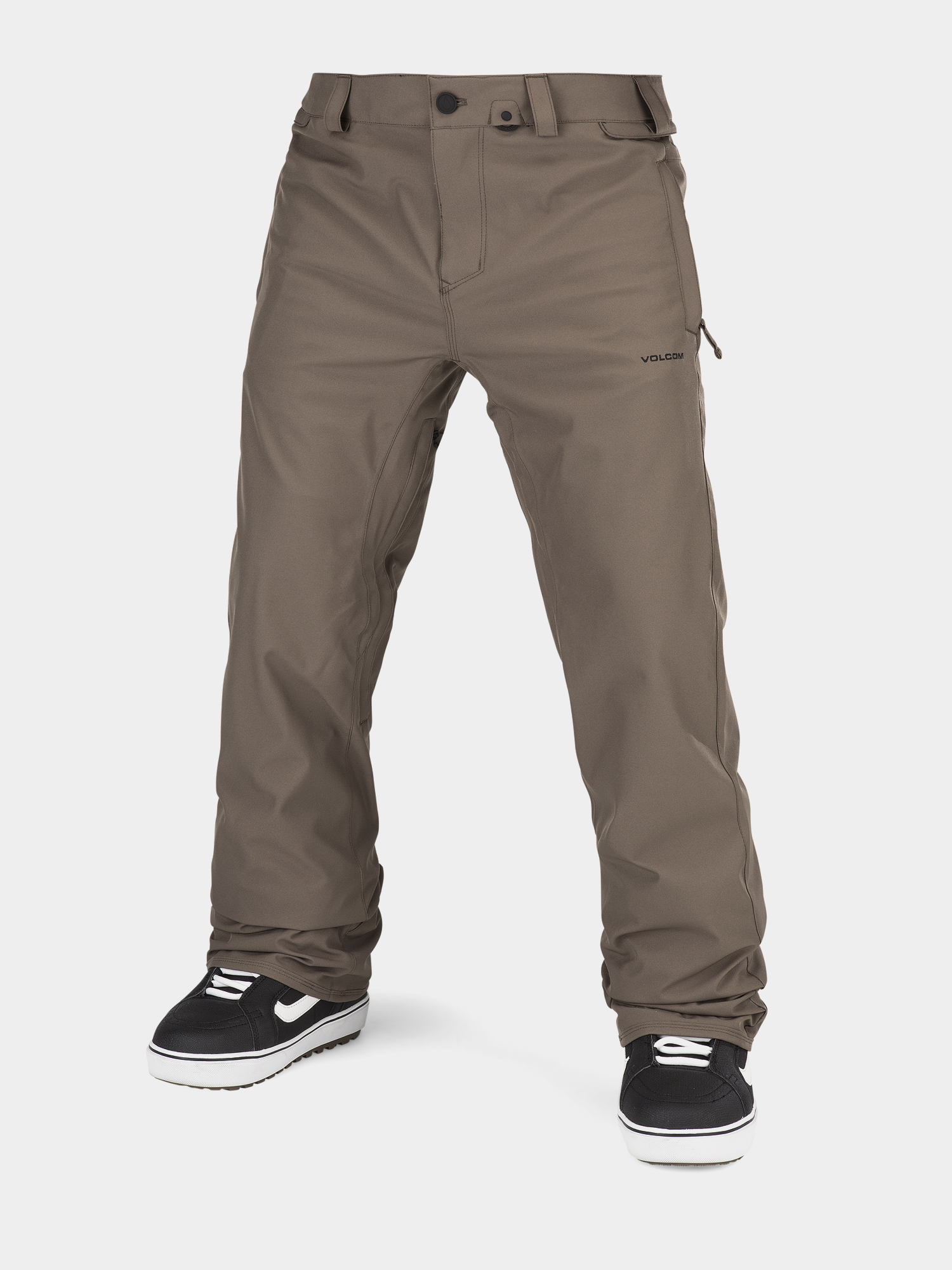 Pánské Snowboardové kalhoty  Volcom Freakin Snow Chino (dark teak)