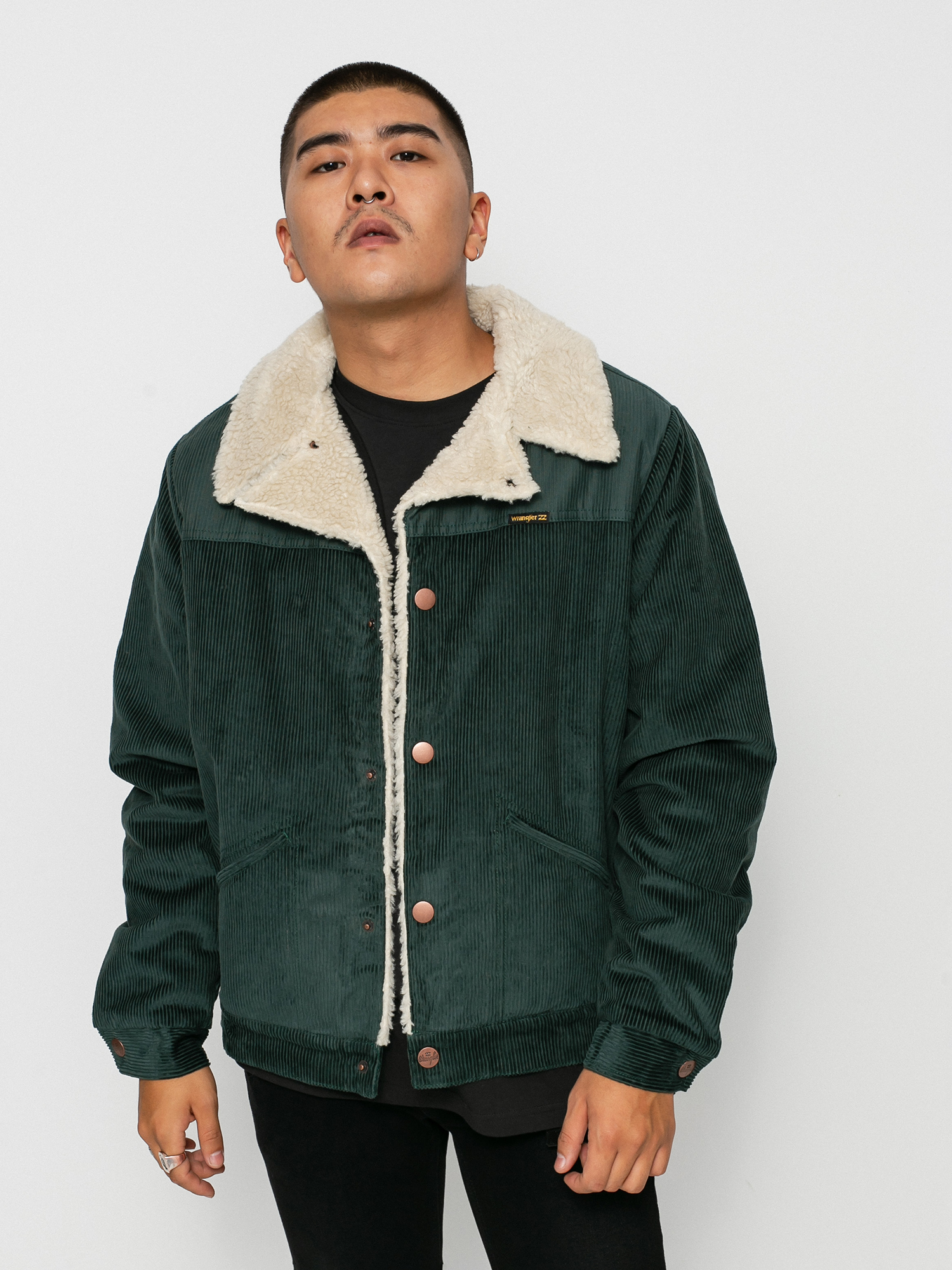 Bunda Billabong X Wrangler Range Cord Sherpa (bottle green)