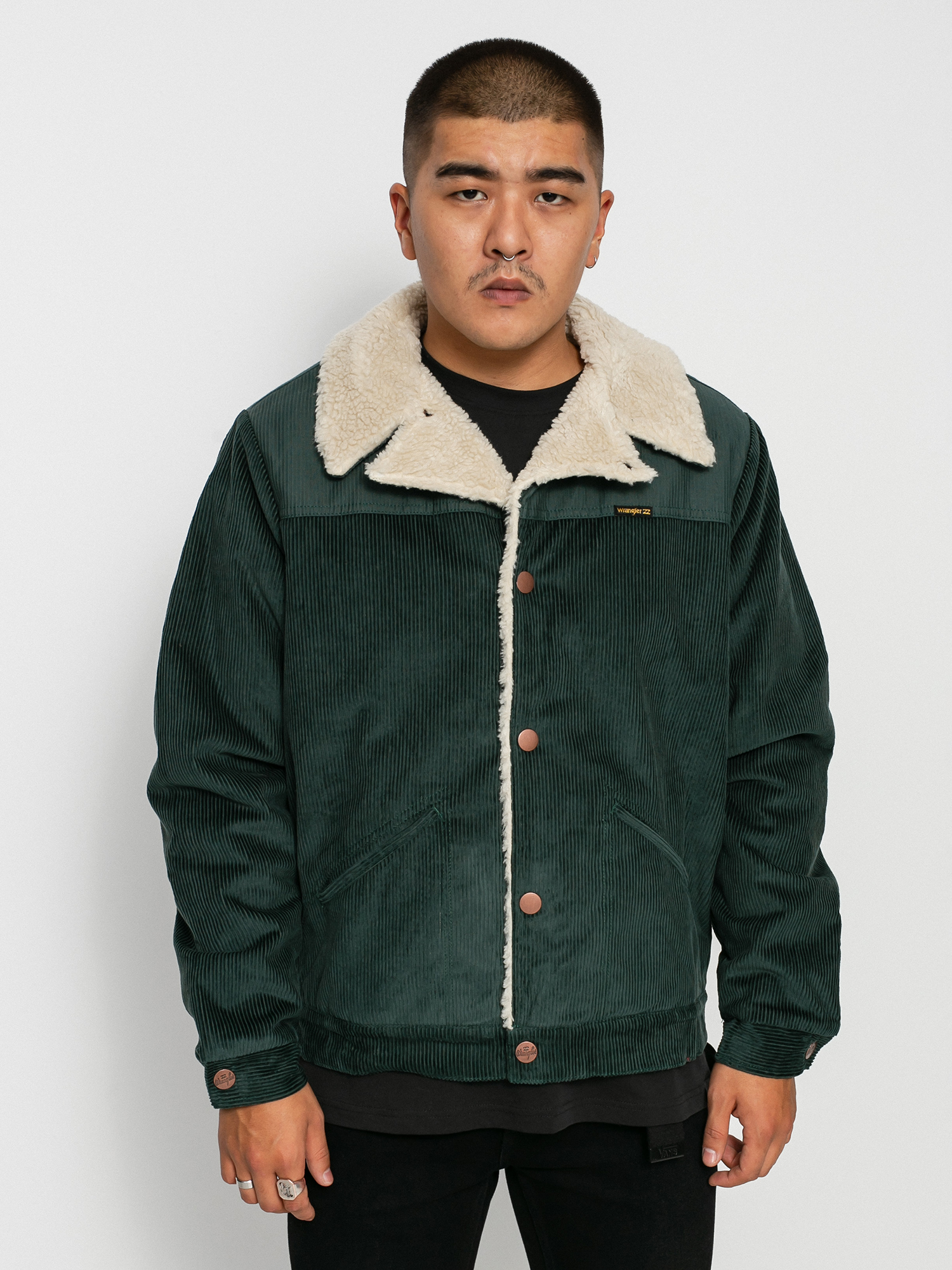 Bunda Billabong X Wrangler Range Cord Sherpa (bottle green)