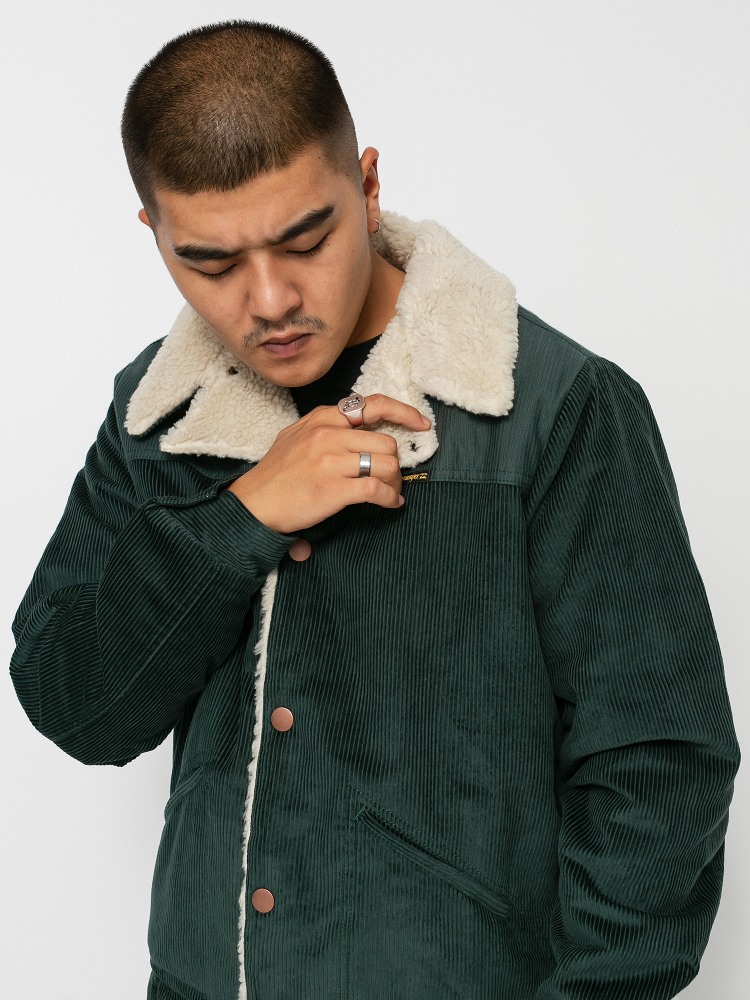 Bunda Billabong X Wrangler Range Cord Sherpa (bottle green)