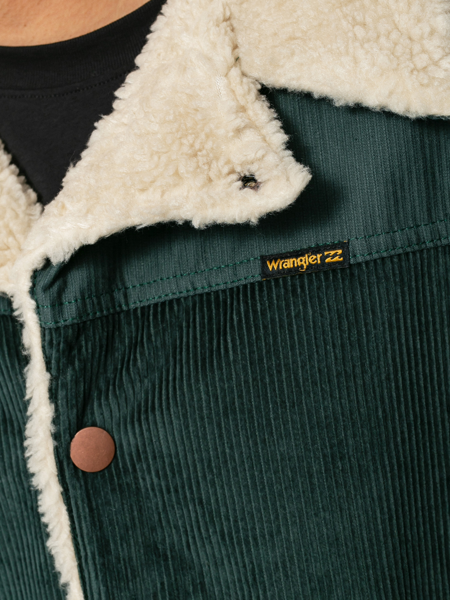 Bunda Billabong X Wrangler Range Cord Sherpa (bottle green)